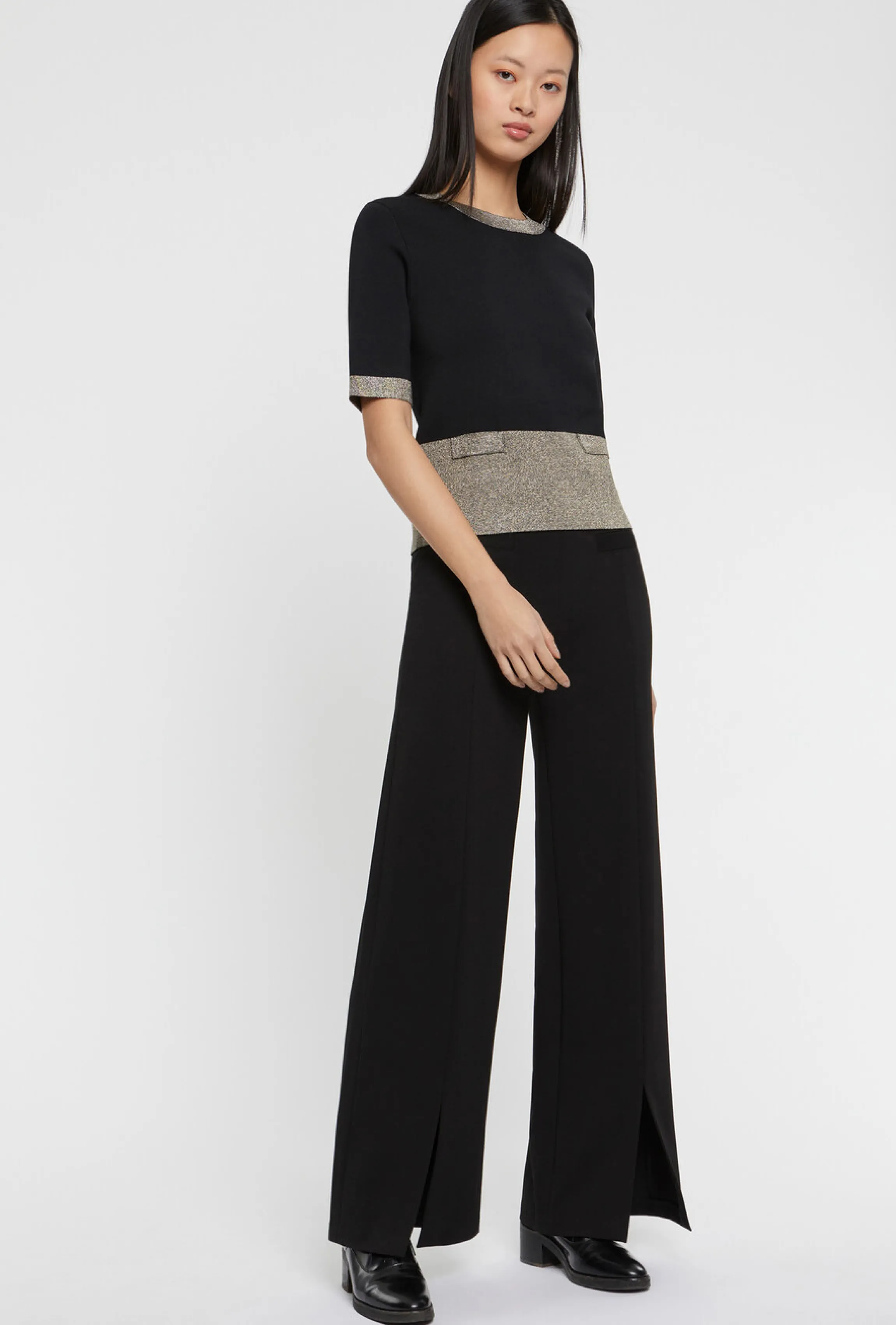 Sale Pull Manches Courtes En Maille Milano Et Lurex Femme Pulls Et Cardigans