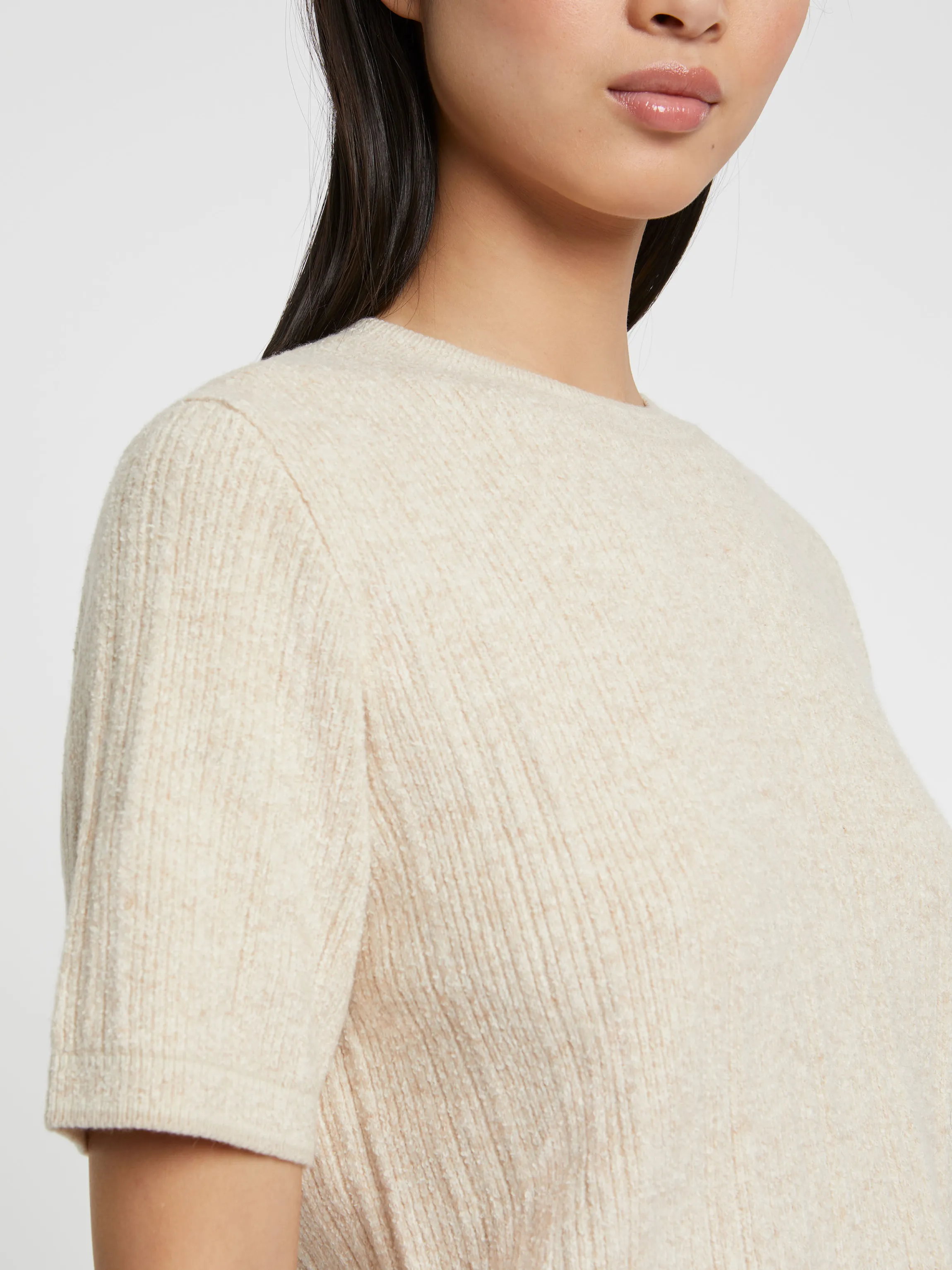 Best Pull Manches Courtes En Maille Moulinee Femme Pulls Et Cardigans