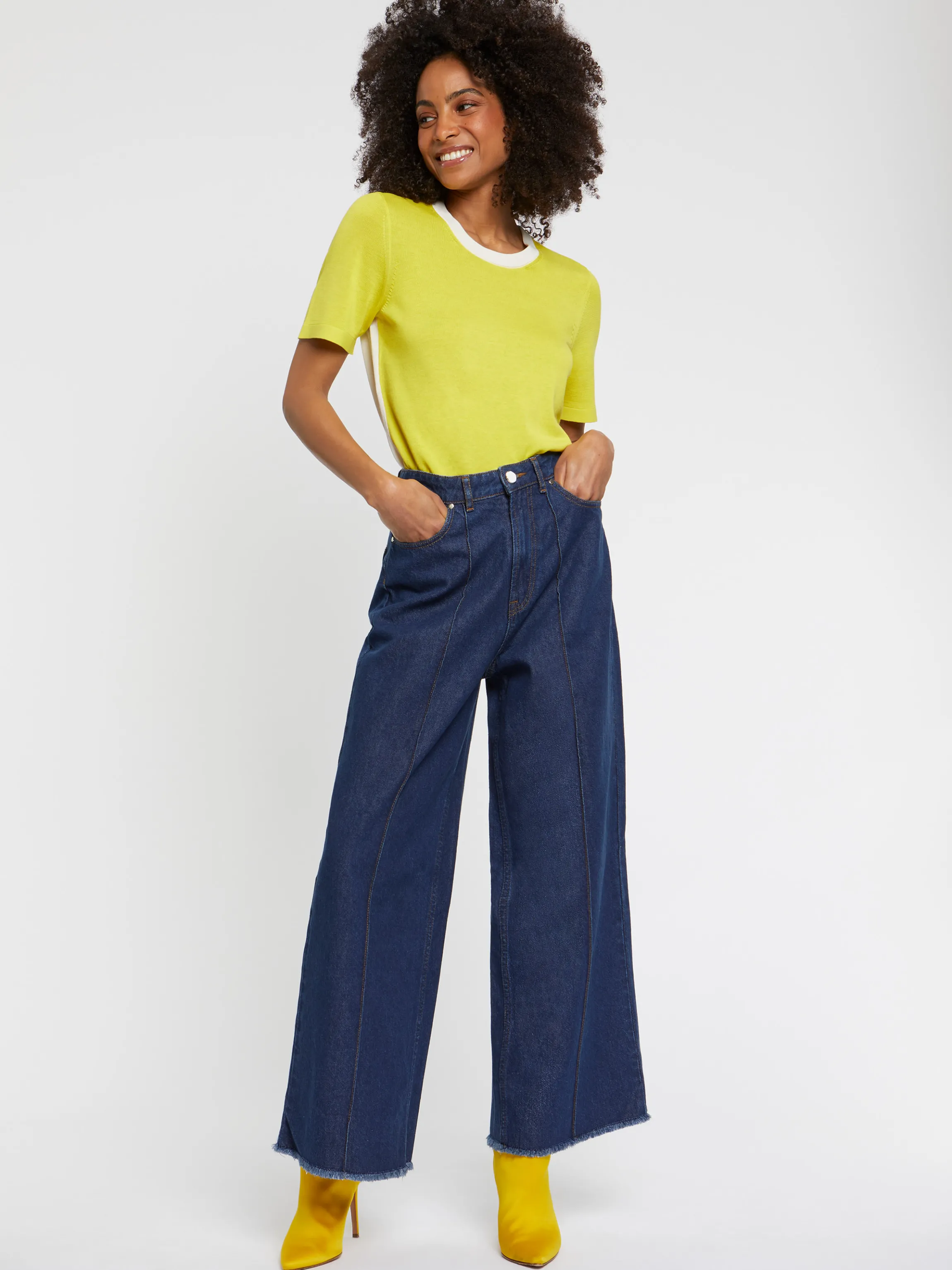 Shop Pull Manches Courtes En Soie Et Coton Femme Pulls Et Cardigans