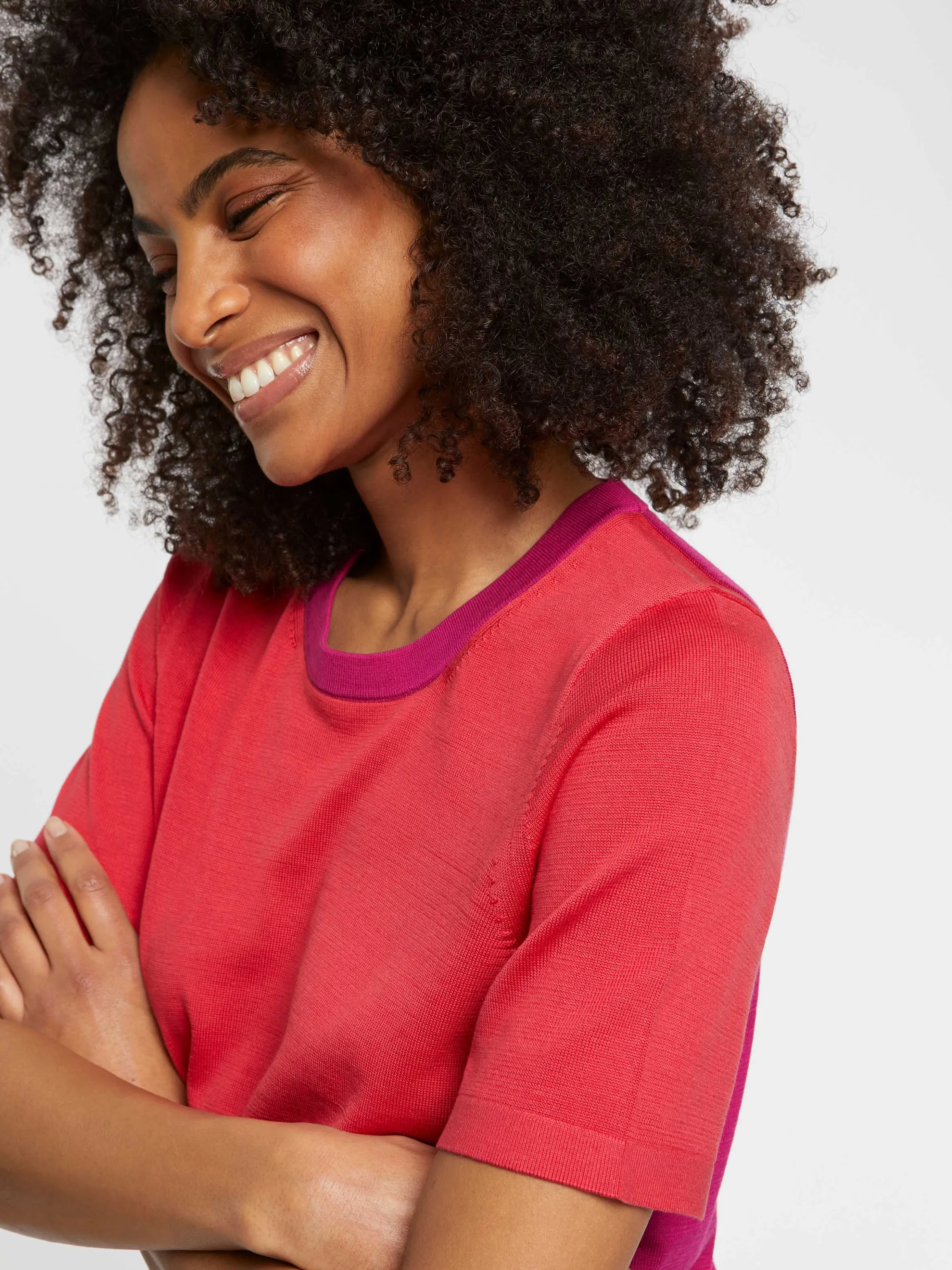 Cheap Pull Manches Courtes En Soie Et Coton Femme Pulls Et Cardigans