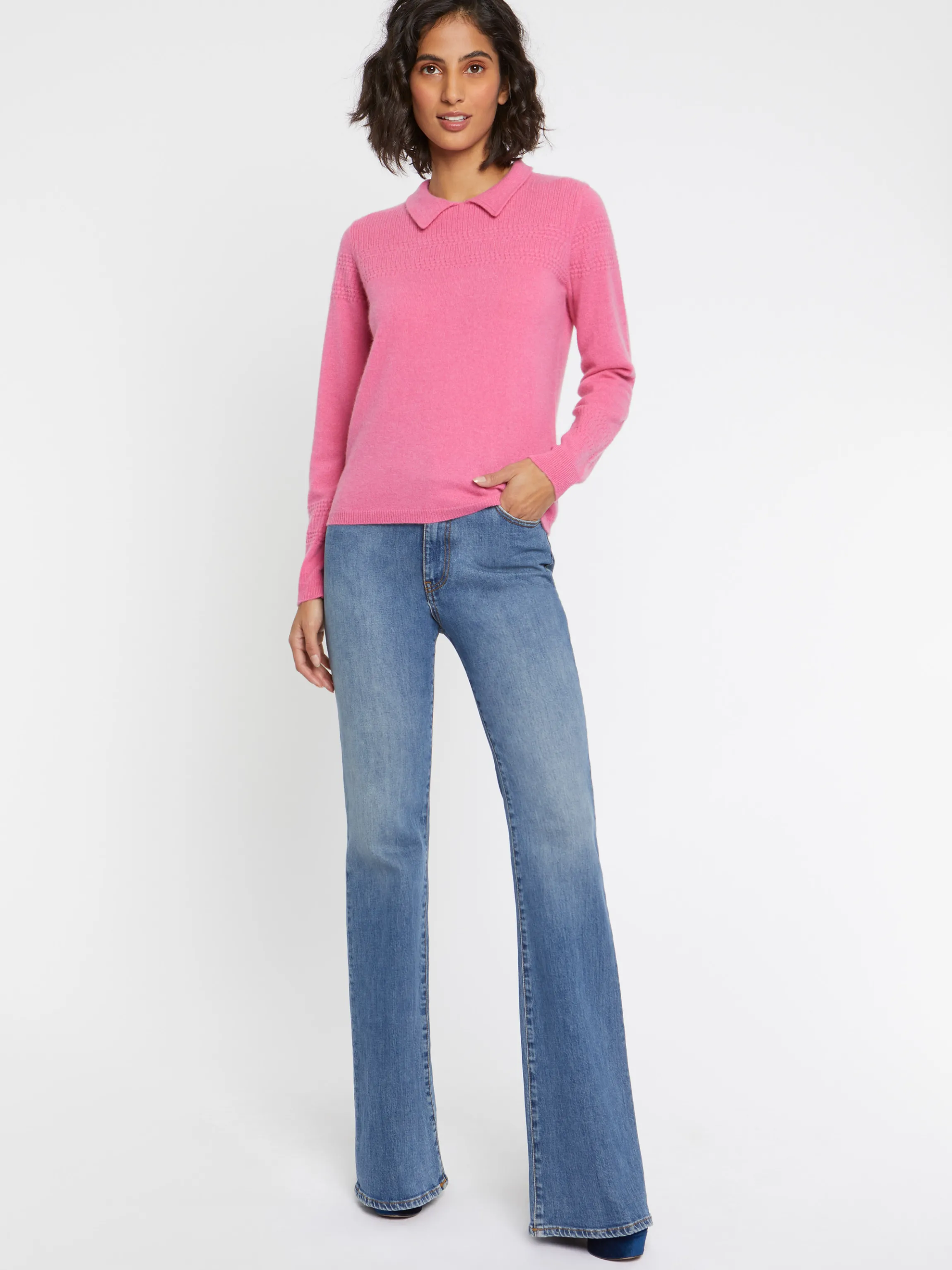 Flash Sale Pull Polo En Cachemire Femme Pulls Et Cardigans