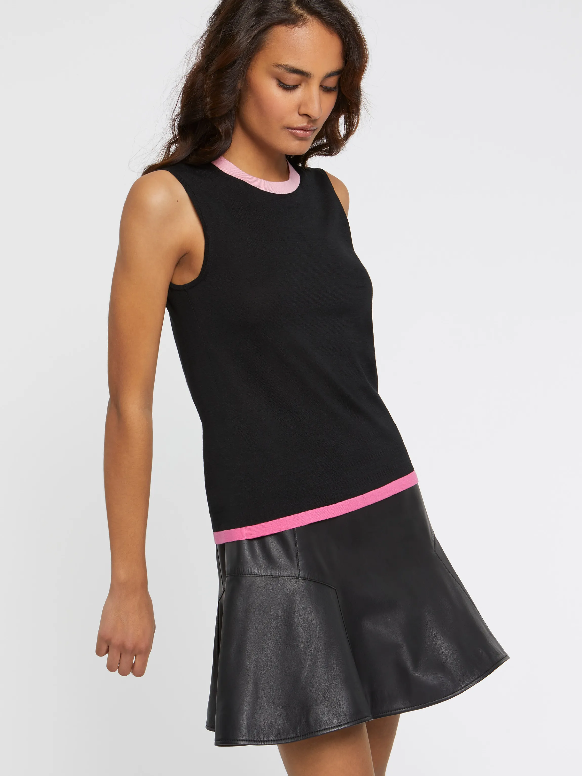 Shop Pull Sans Manche En Soie Femme Pulls Et Cardigans