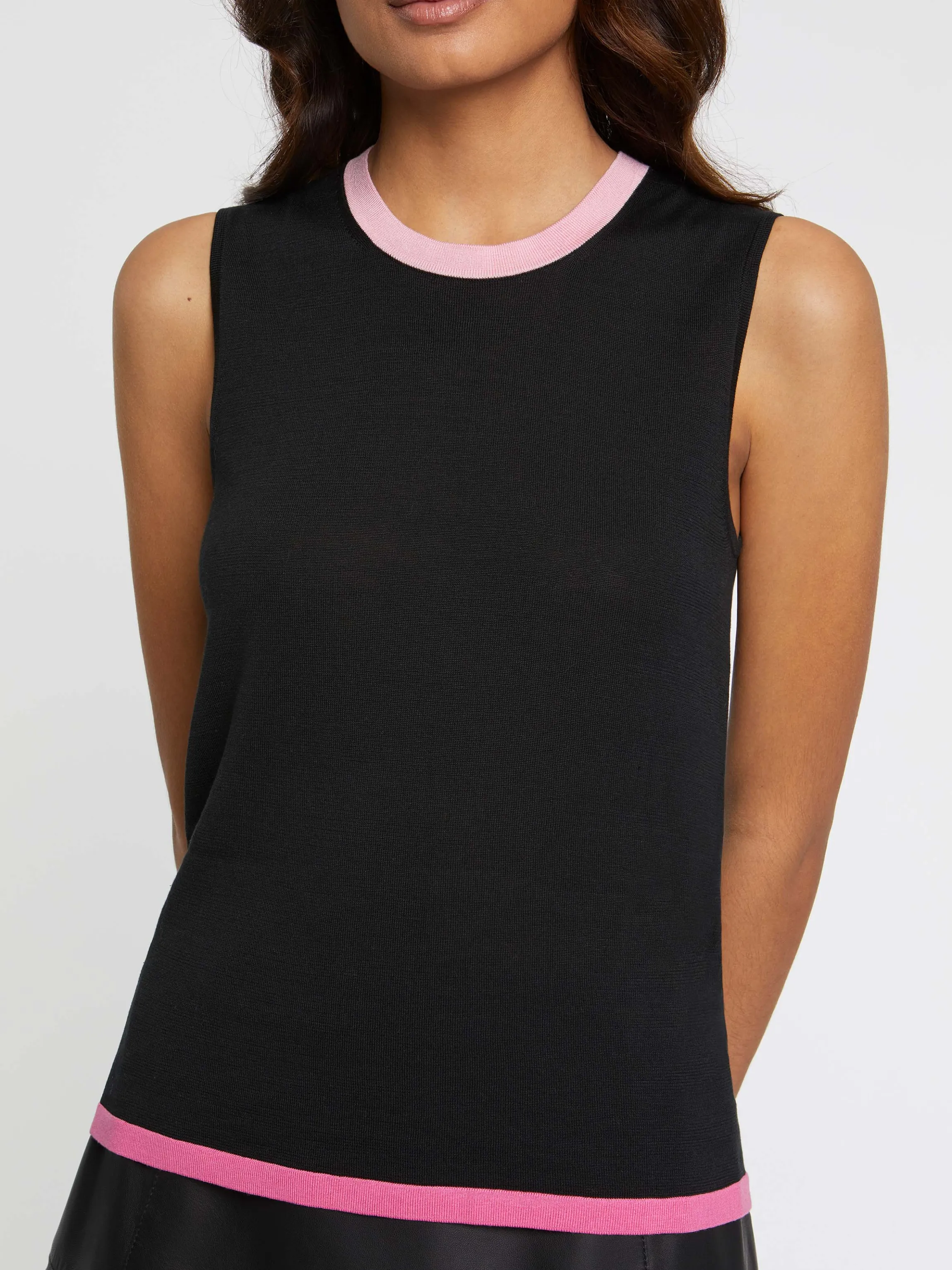 Shop Pull Sans Manche En Soie Femme Pulls Et Cardigans