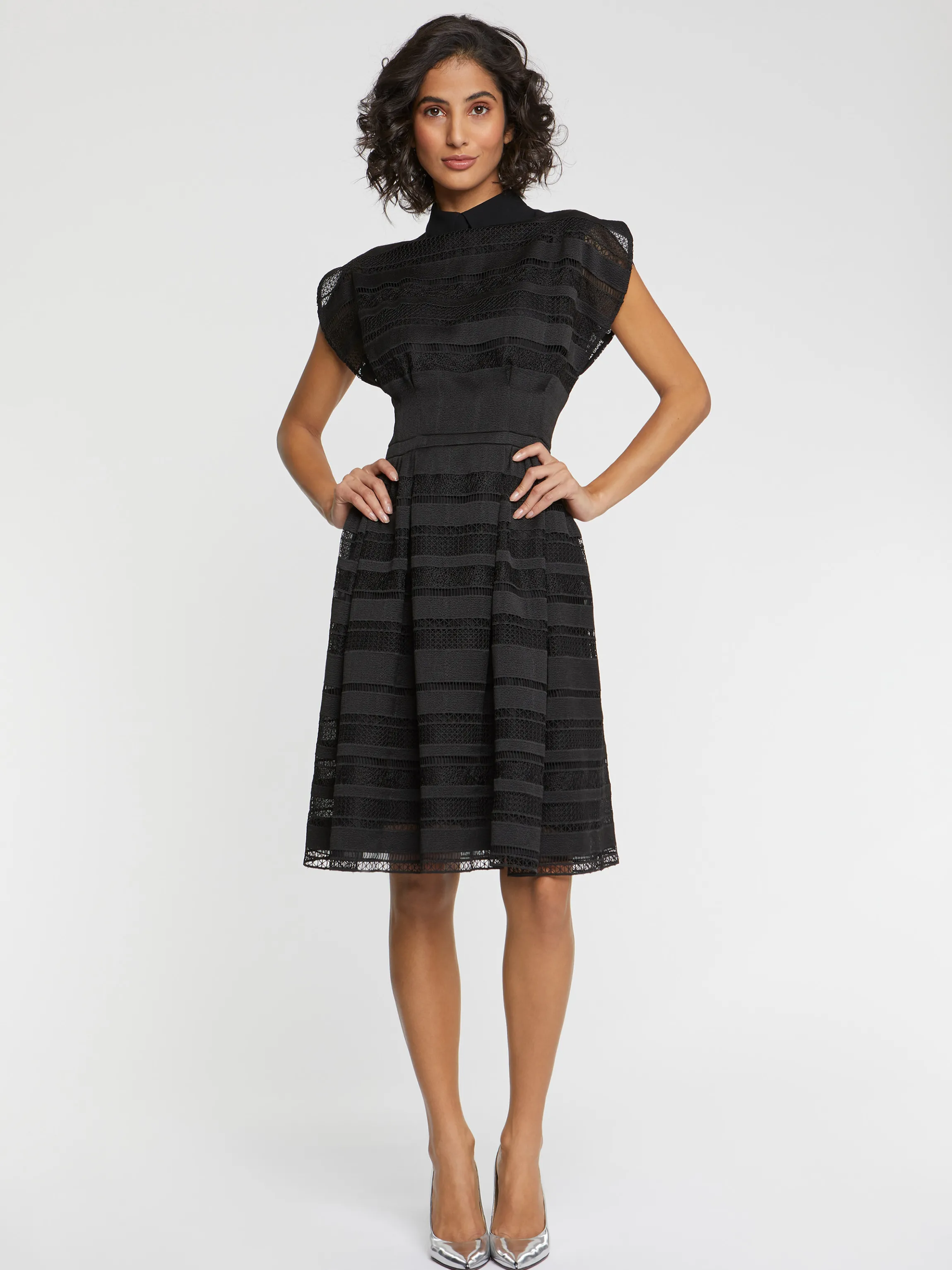 Cheap Robe Corolle En Guipure Femme Robes
