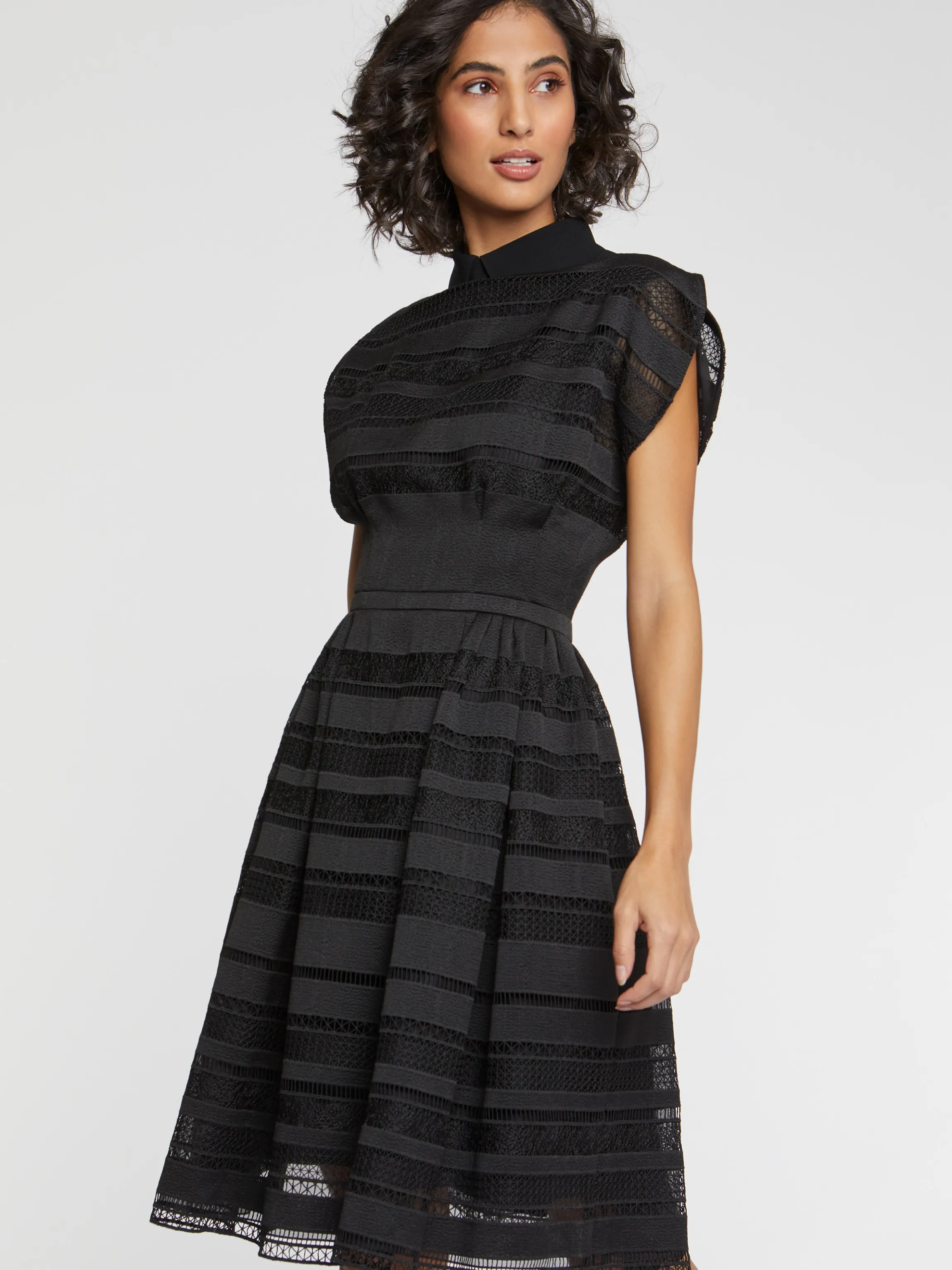 Cheap Robe Corolle En Guipure Femme Robes