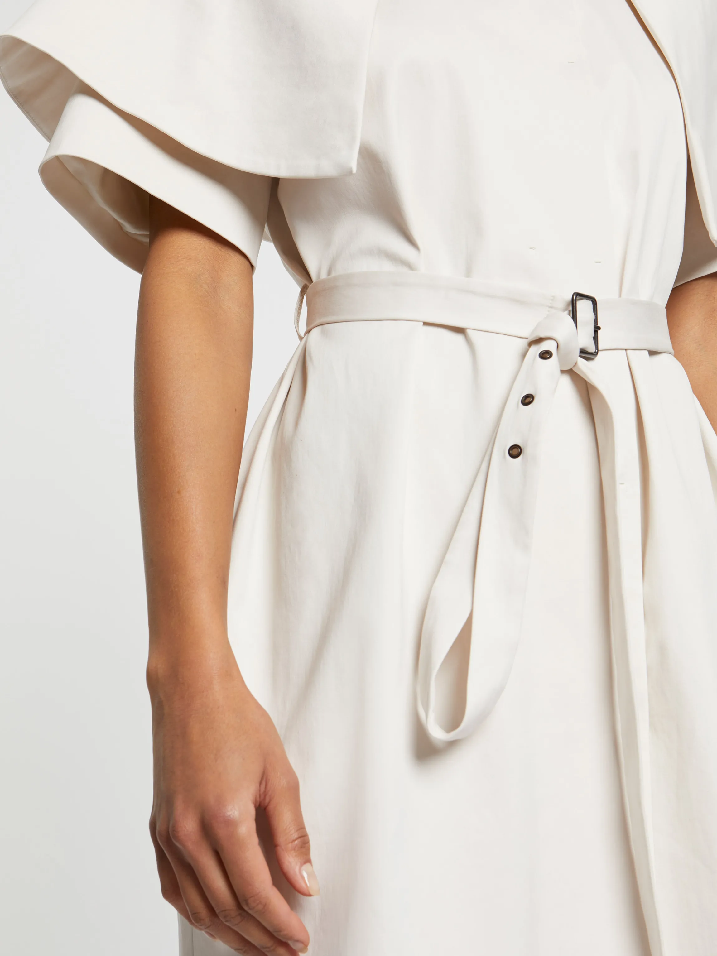 Hot Robe Courte Ceinture En Satin De Coton Femme Robes