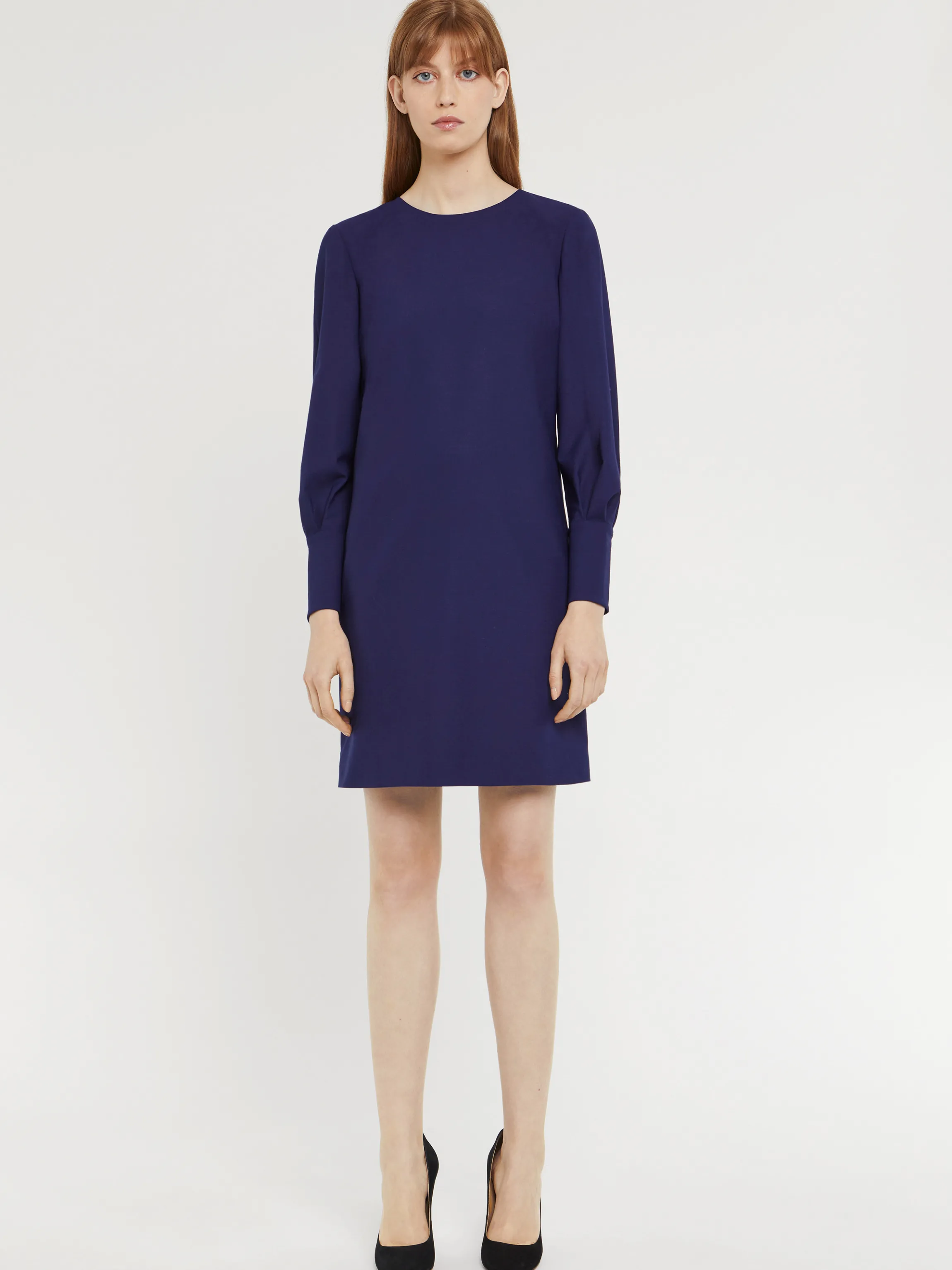 Clearance Robe Courte Droite En Laine Fine Femme Robes