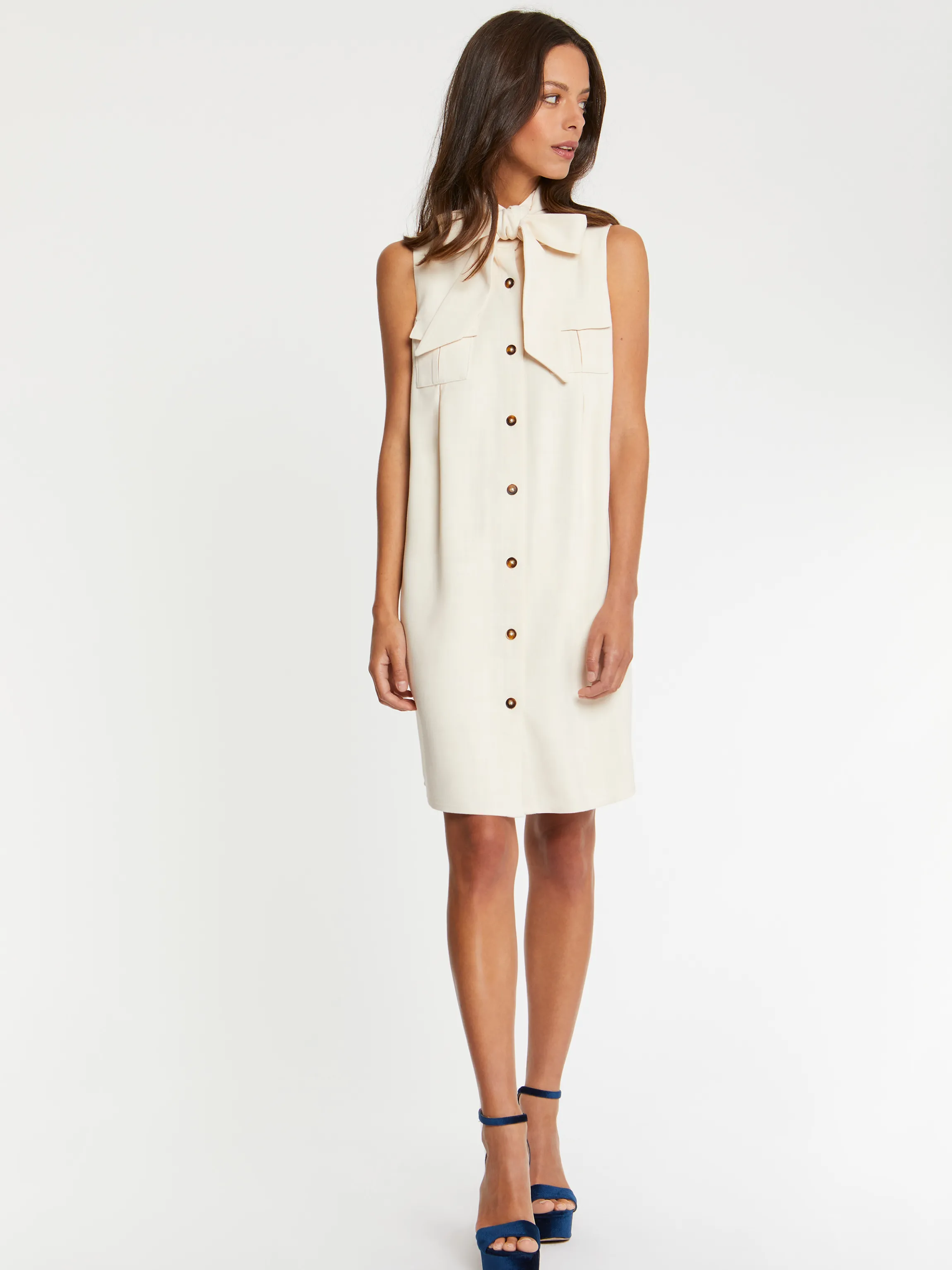 Cheap Robe Courte Sans Manches En Viscose Femme Robes