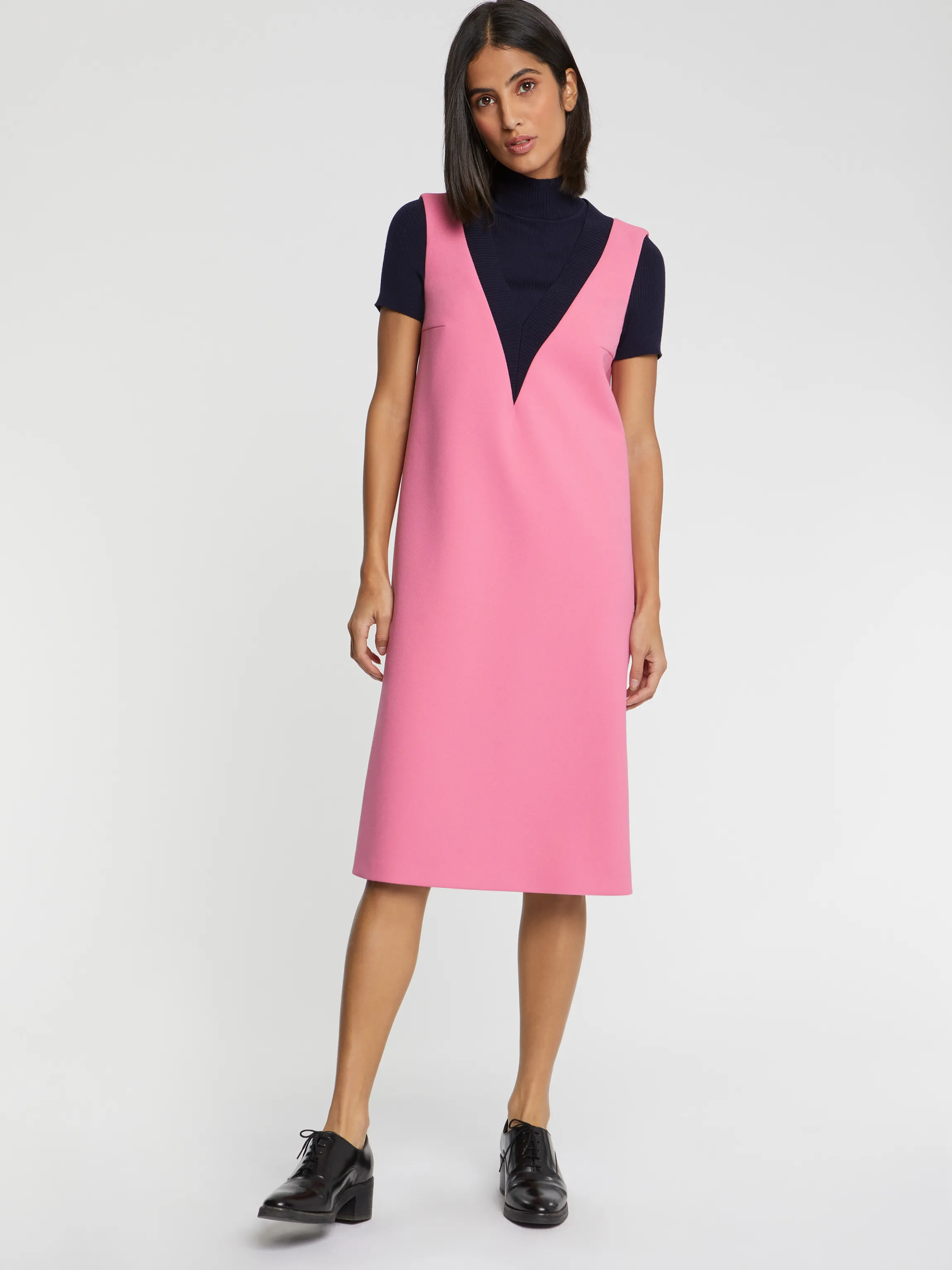 Online Robe Courte Trapeze En Trompe L'Oeil Femme Robes