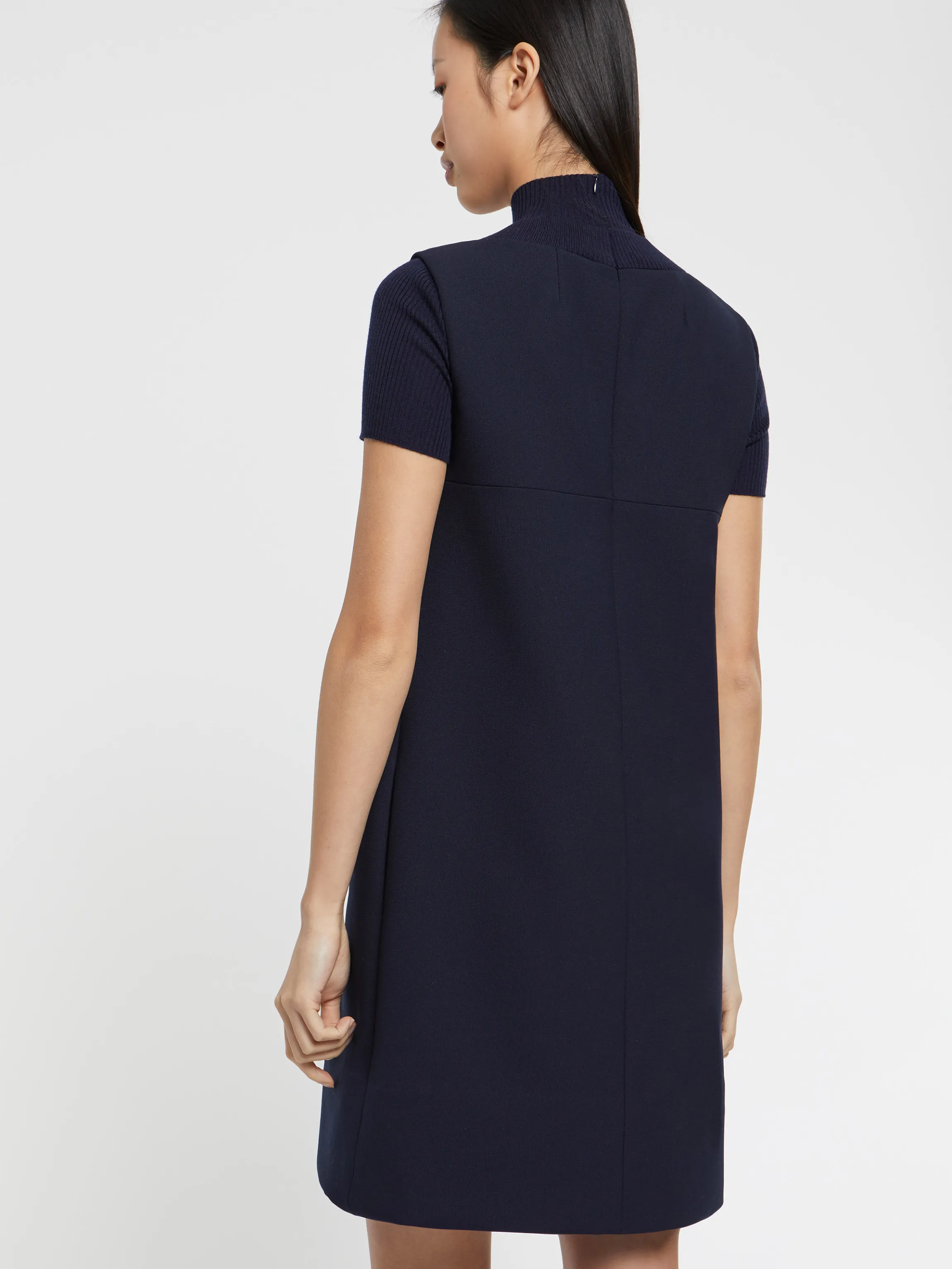 robe_courte_trapeze_en_trompe_loeil_3-2.webp Cheap Robe Courte Trapeze En Trompe L'Oeil Femme Robes