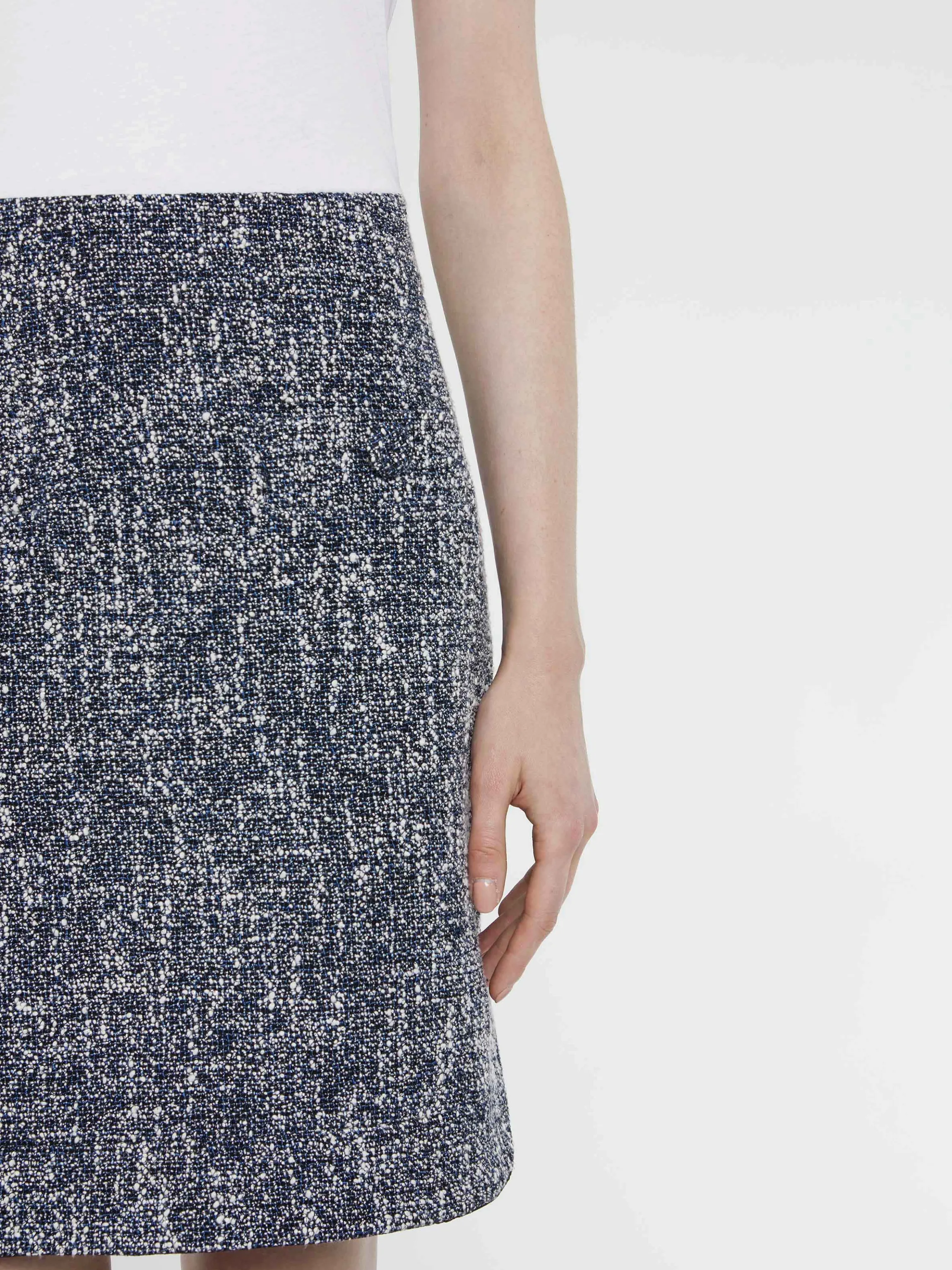 Best Robe Courte Trompe-L?Oeil En Tweed Et Coton Femme Robes