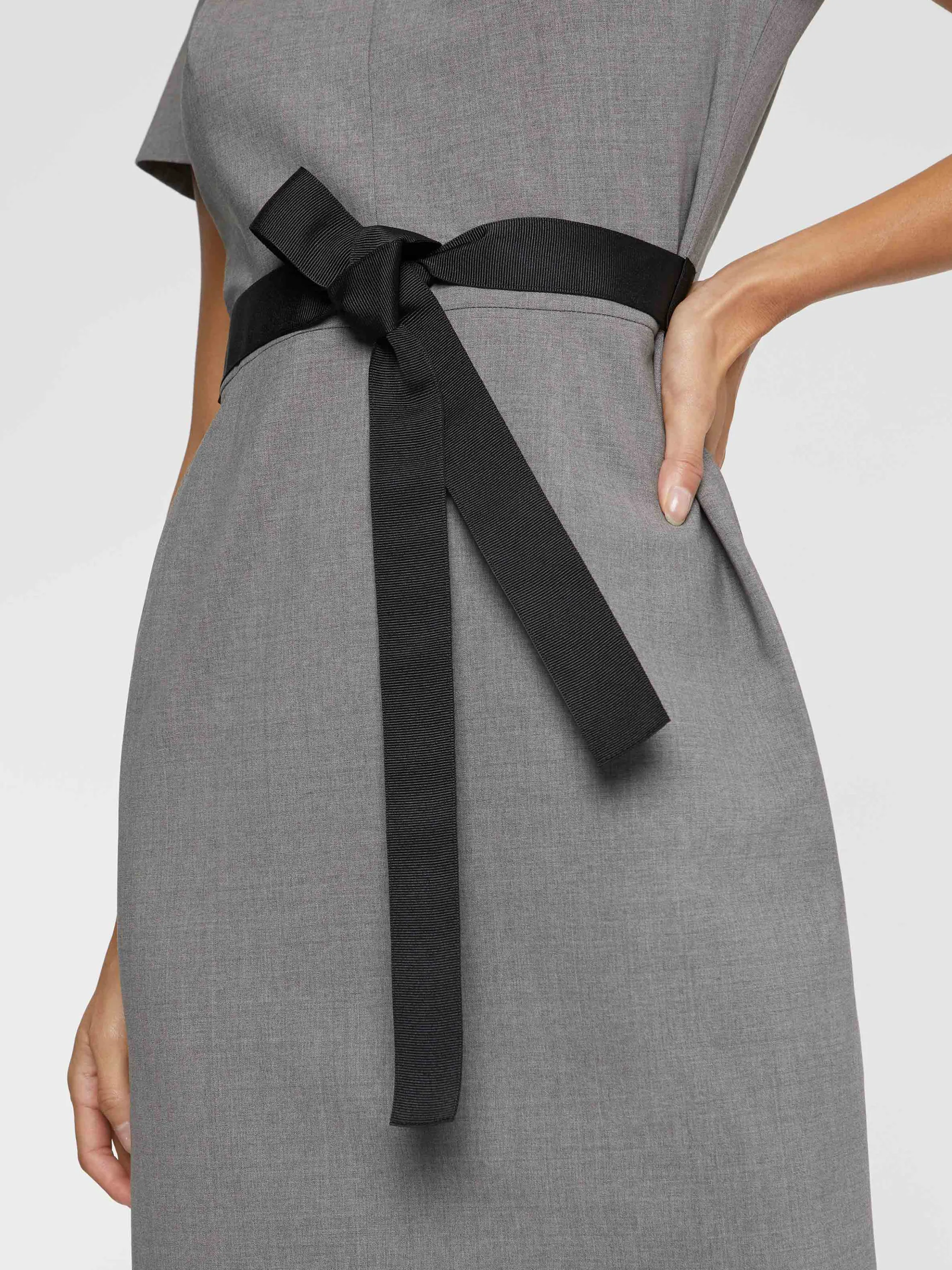 Store Robe Droite A Col Tailleur Femme Robes
