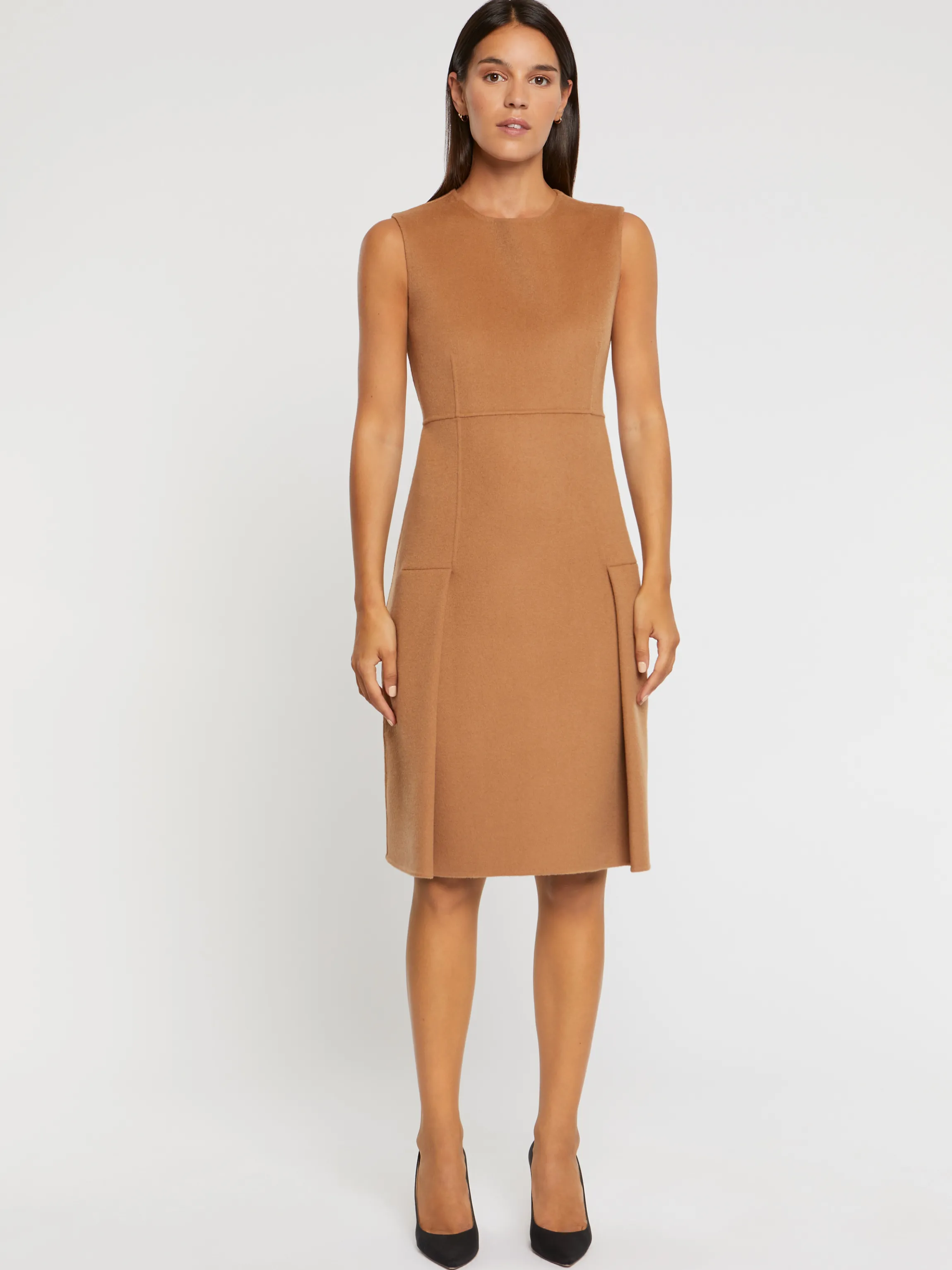 Best Robe Droite En Laine Melangee Femme Robes