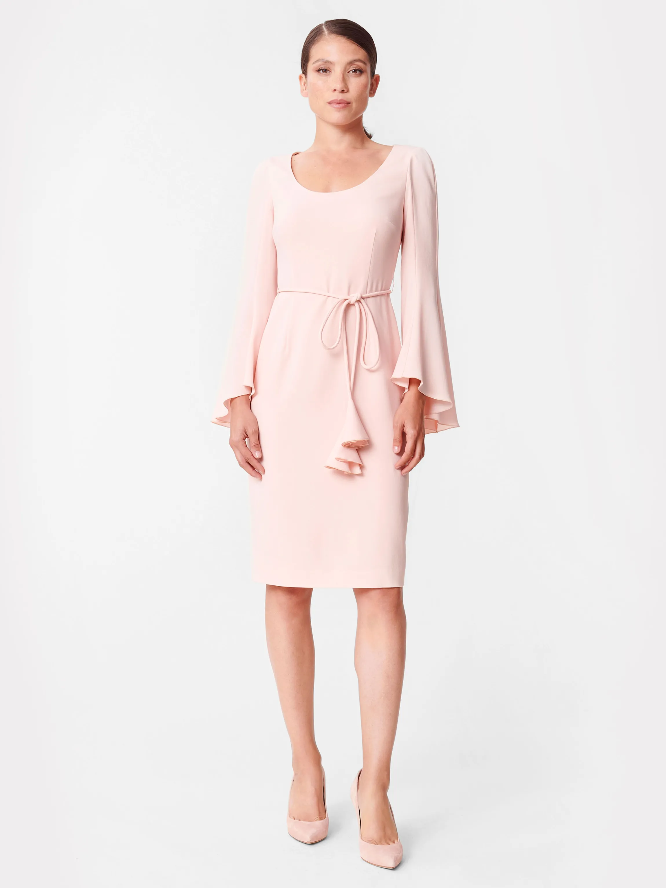 Hot Robe En Crepe Envers Satin Femme Robes