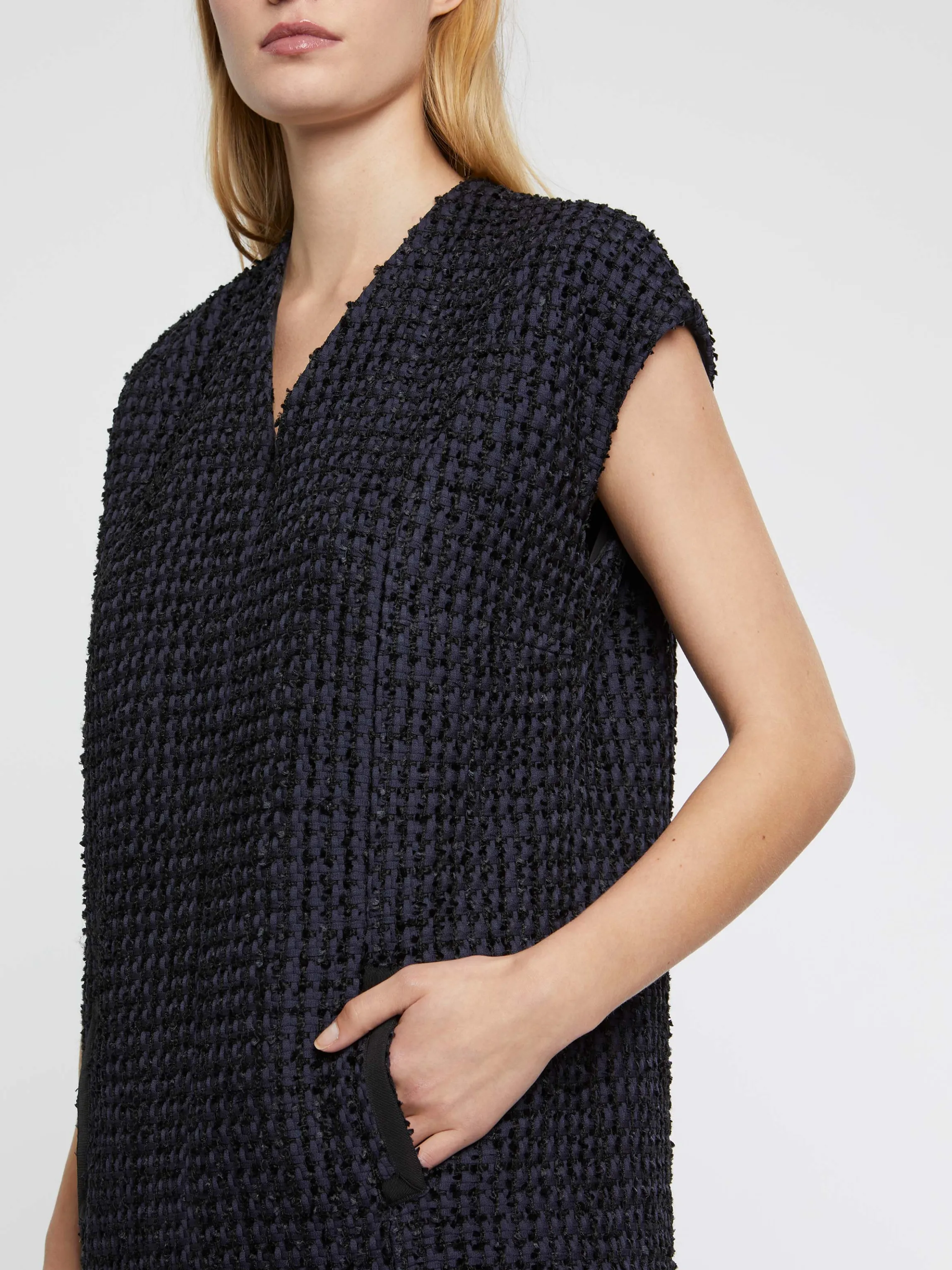Flash Sale Robe En Tweed Ruban Femme Robes