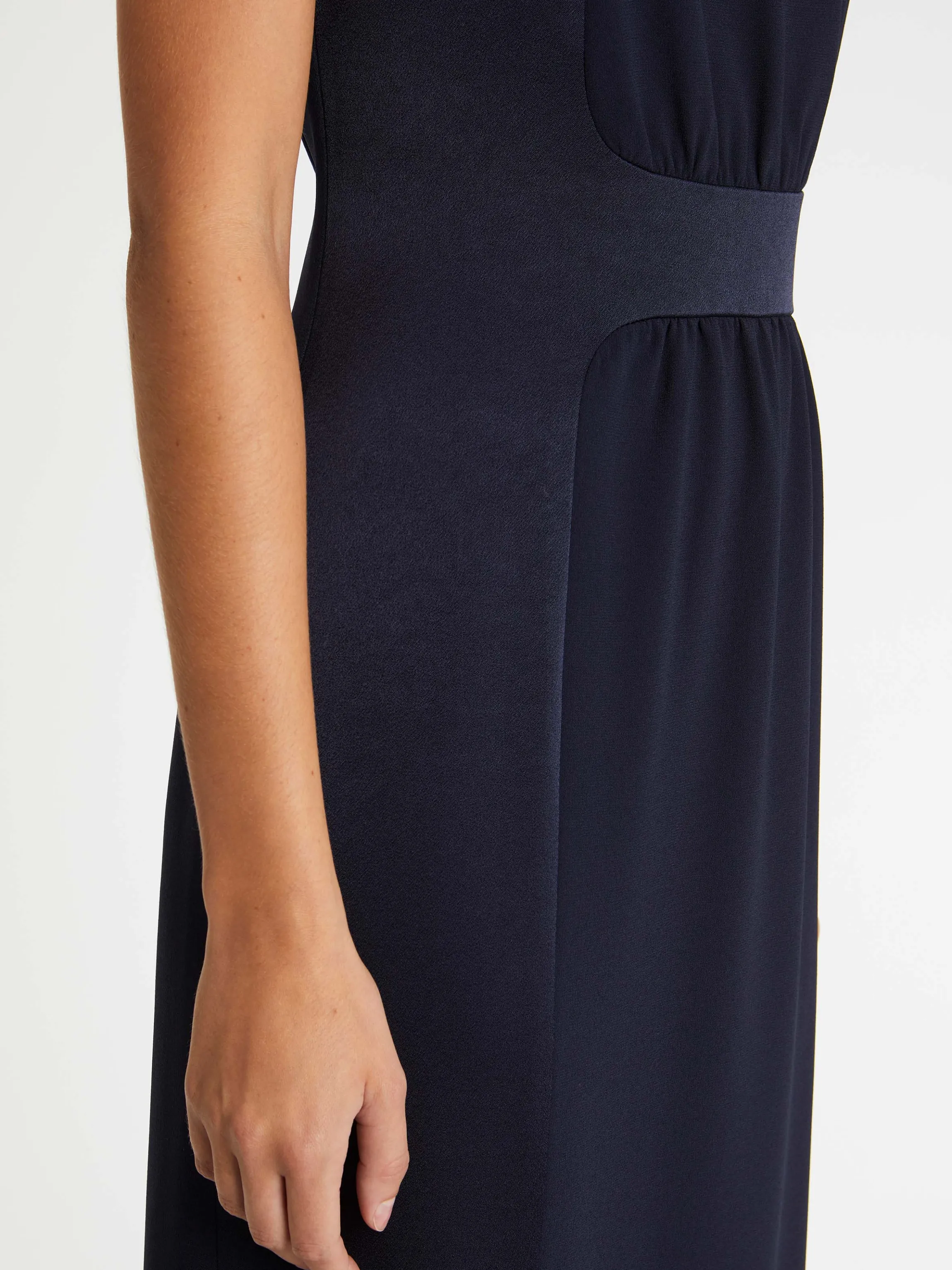 Clearance Robe Longue De Ceremonie En Crepe De Satin Femme Robes