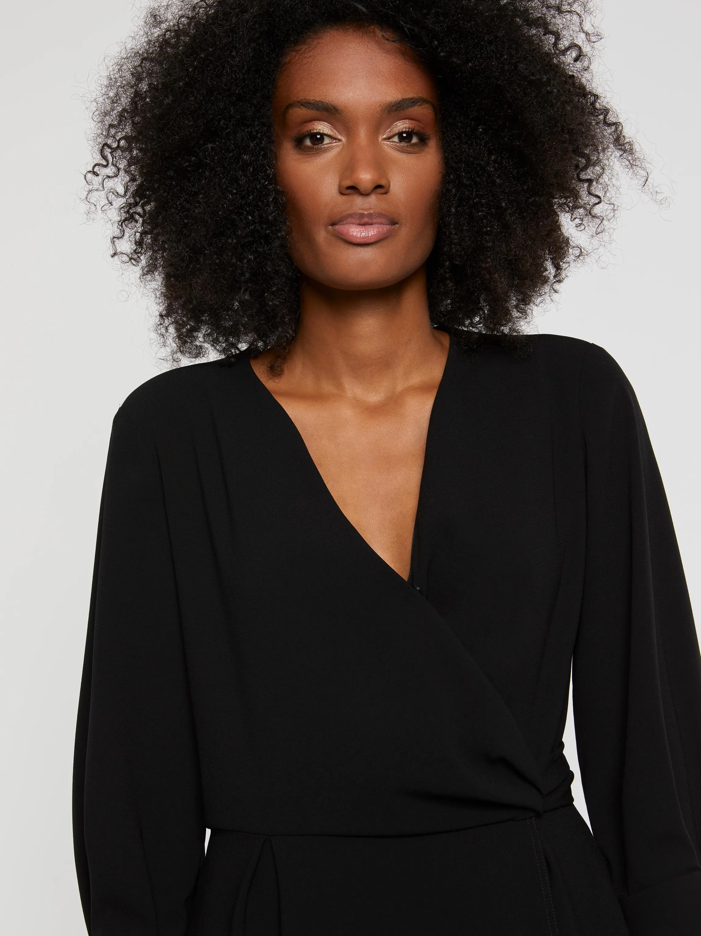 Store Robe Longue De Ceremonie En Crepe Envers Satin Femme Robes