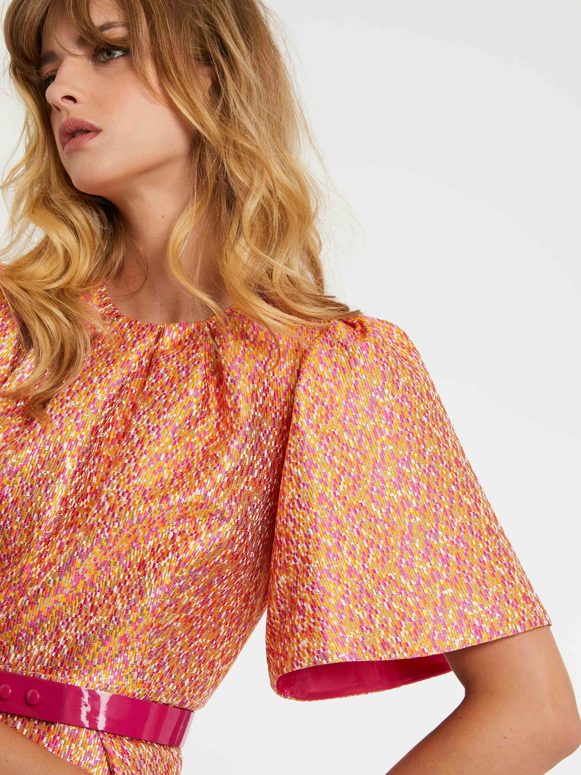 Shop Robe Longue En Jacquard Femme Robes