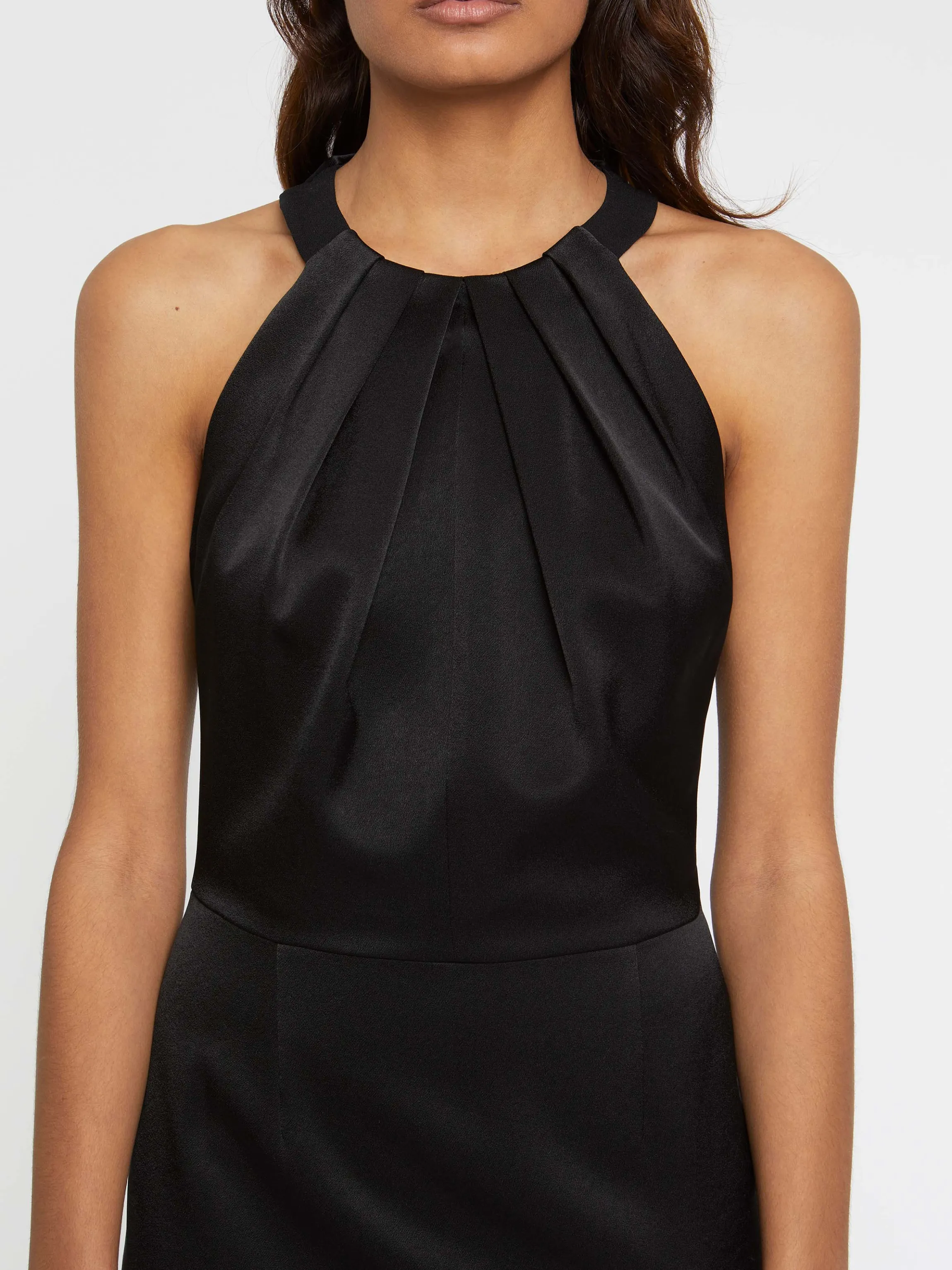 Cheap Robe Mi-Longue En Satin Femme Robes