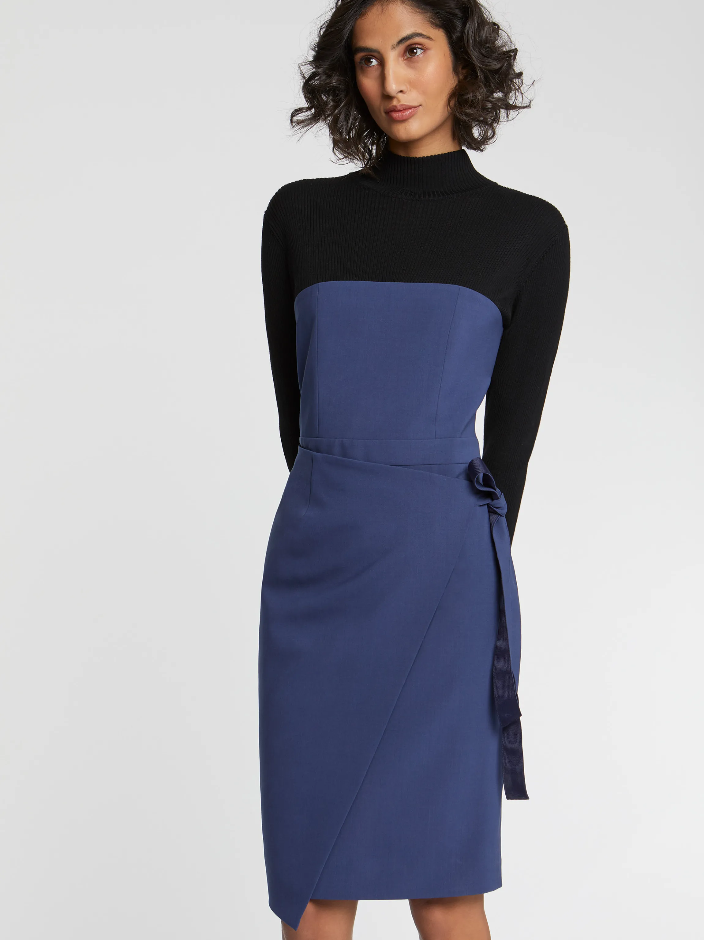 Online Robe Portefeuille En Laine Femme Robes