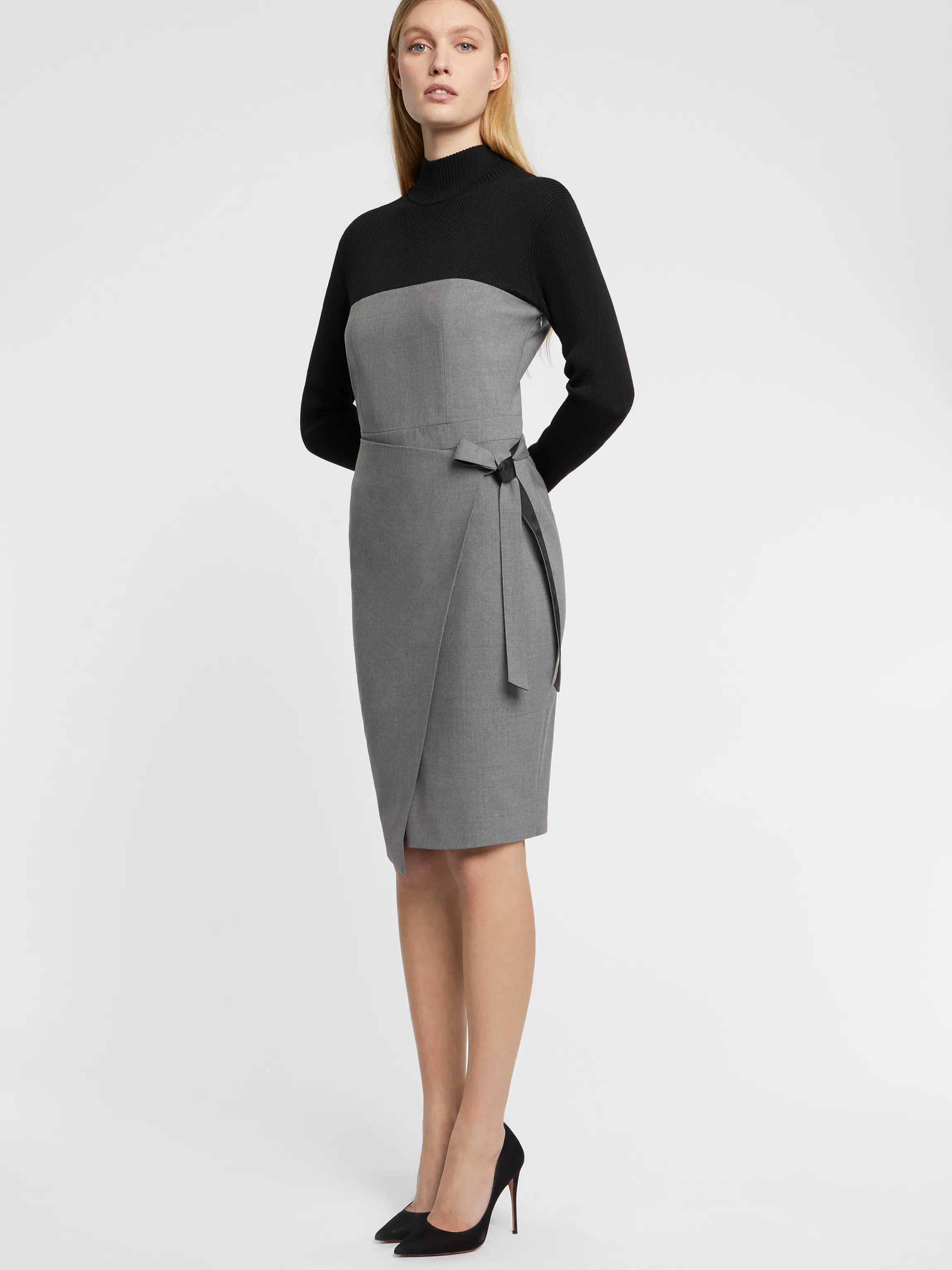 Discount Robe Portefeuille En Laine Femme Robes