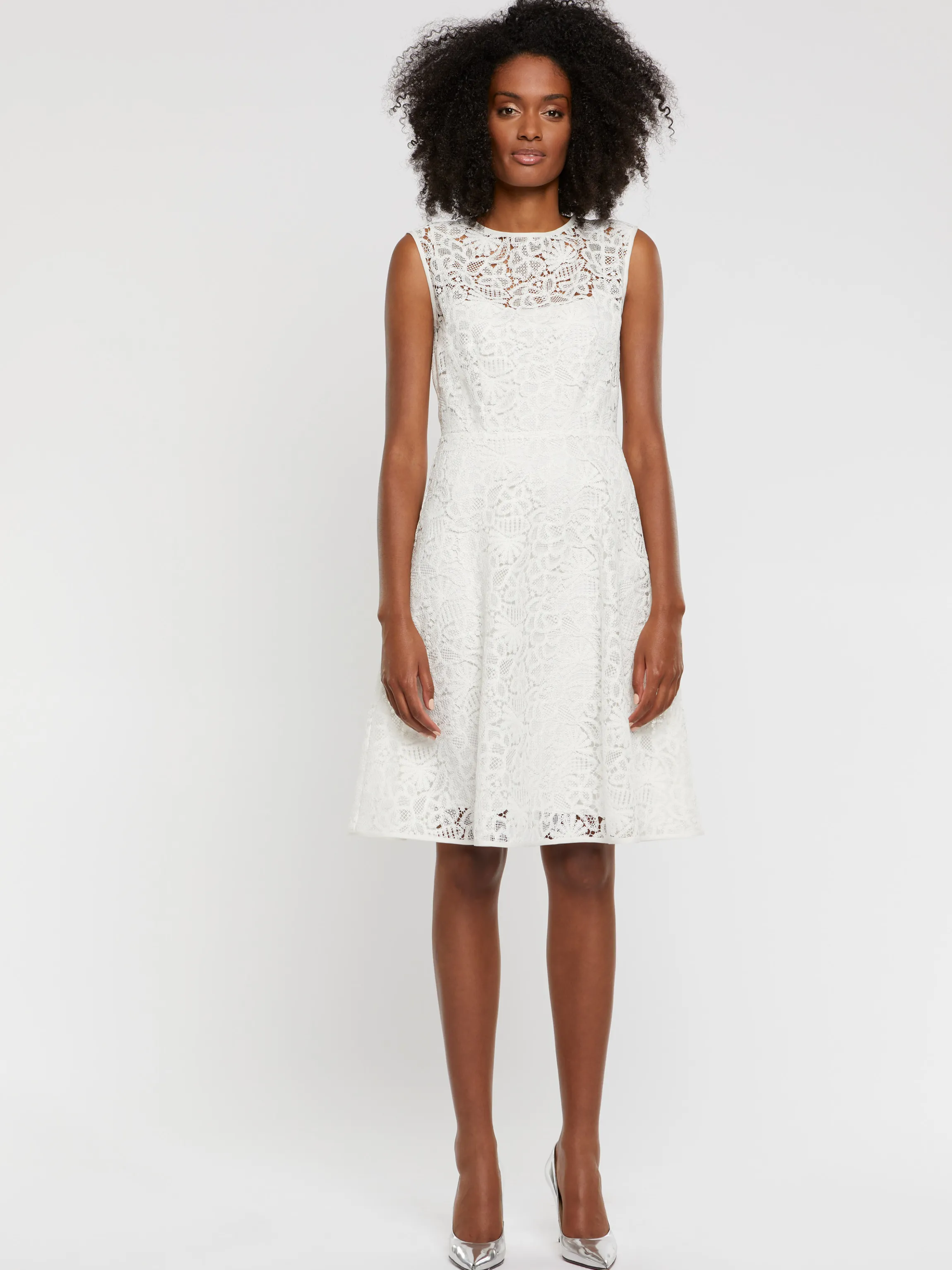 Hot Robe Sans Manches En Dentelle Femme Robes