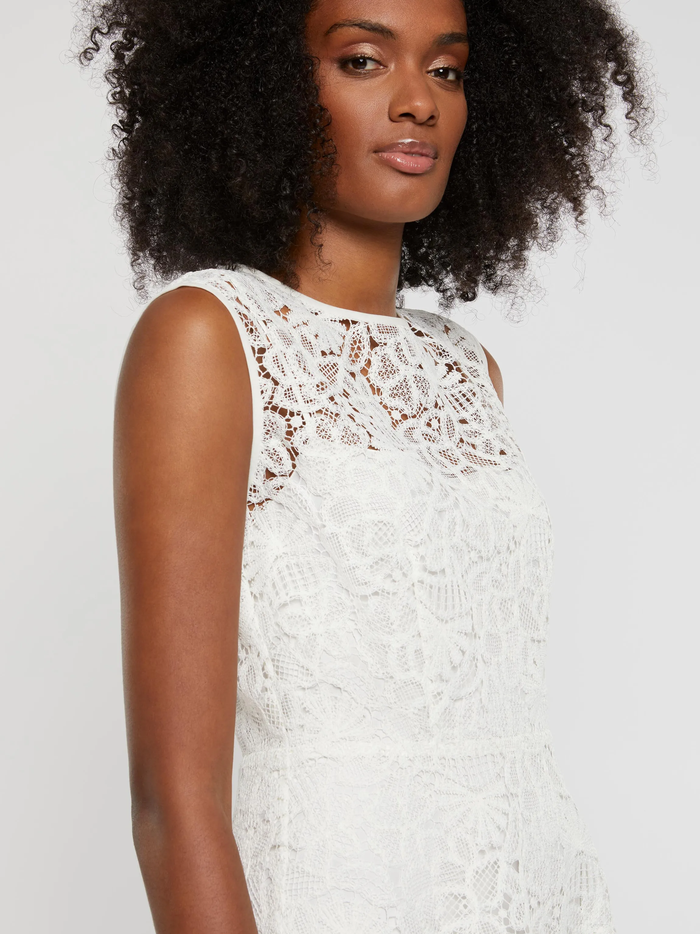 Hot Robe Sans Manches En Dentelle Femme Robes