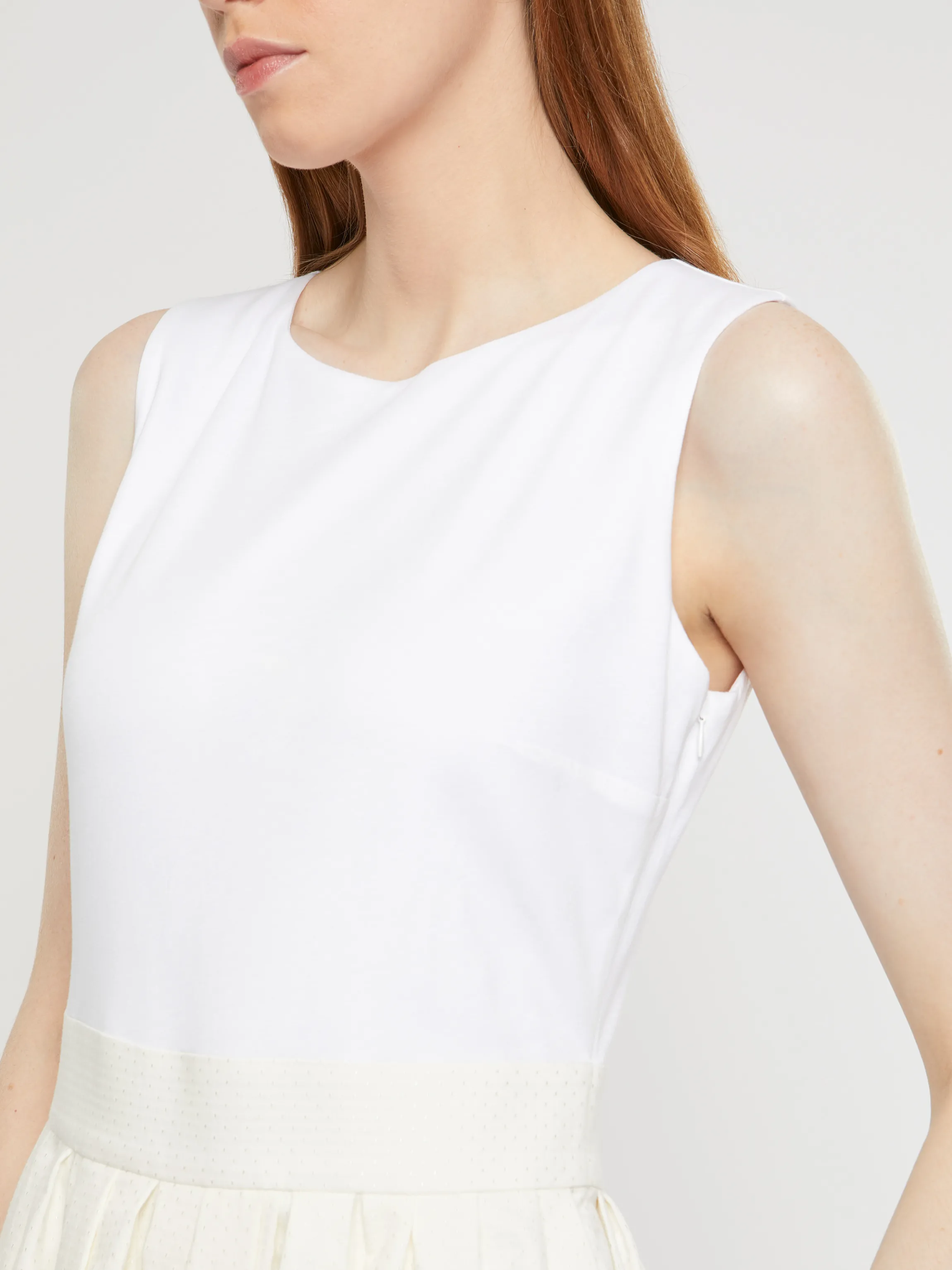 Store Robe Trompe-L'Oeil En Jacquard Plumetis Femme Robes