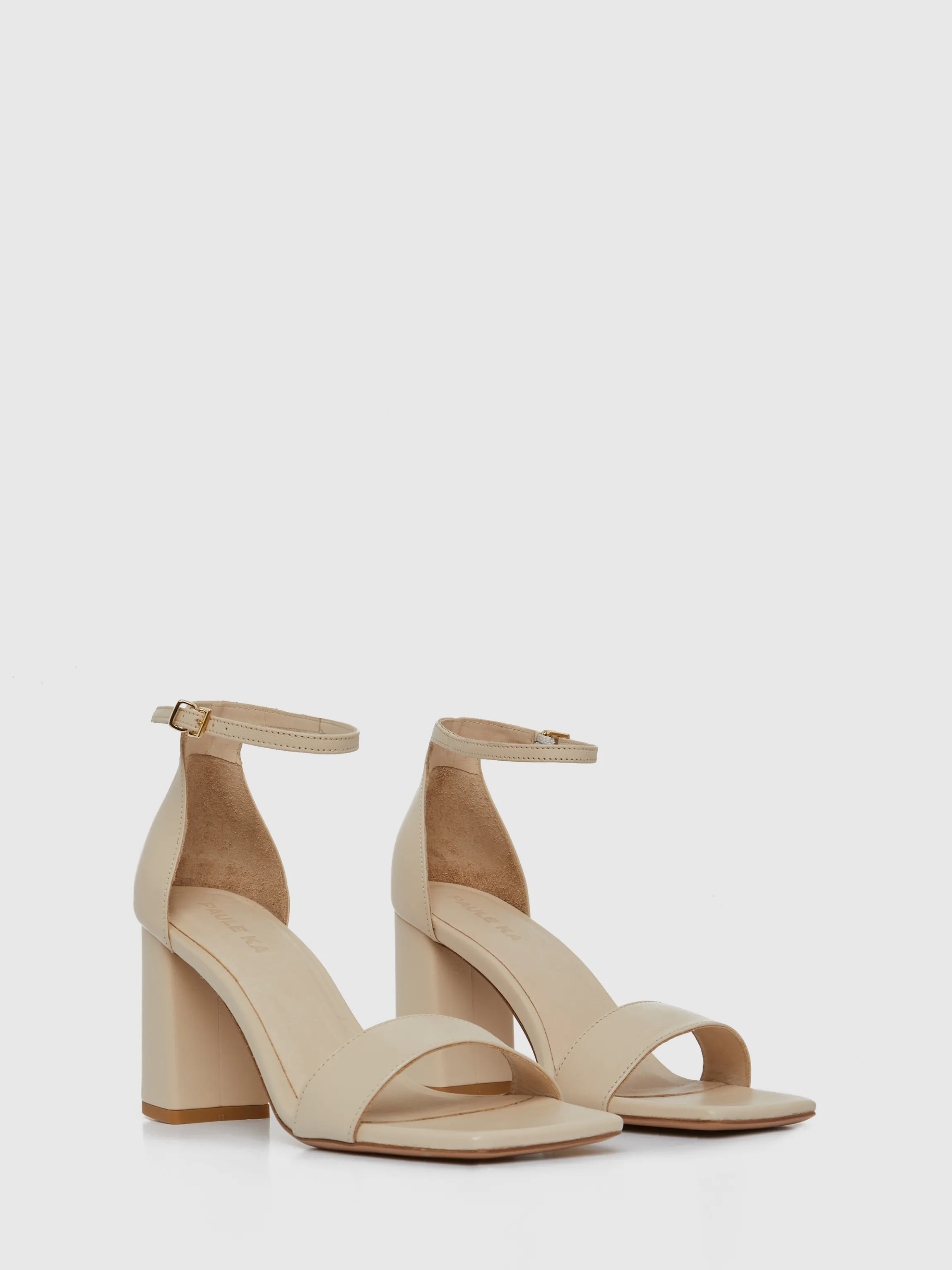 Best Sale Sandales A Talon En Cuir Lisse Femme Accessoires