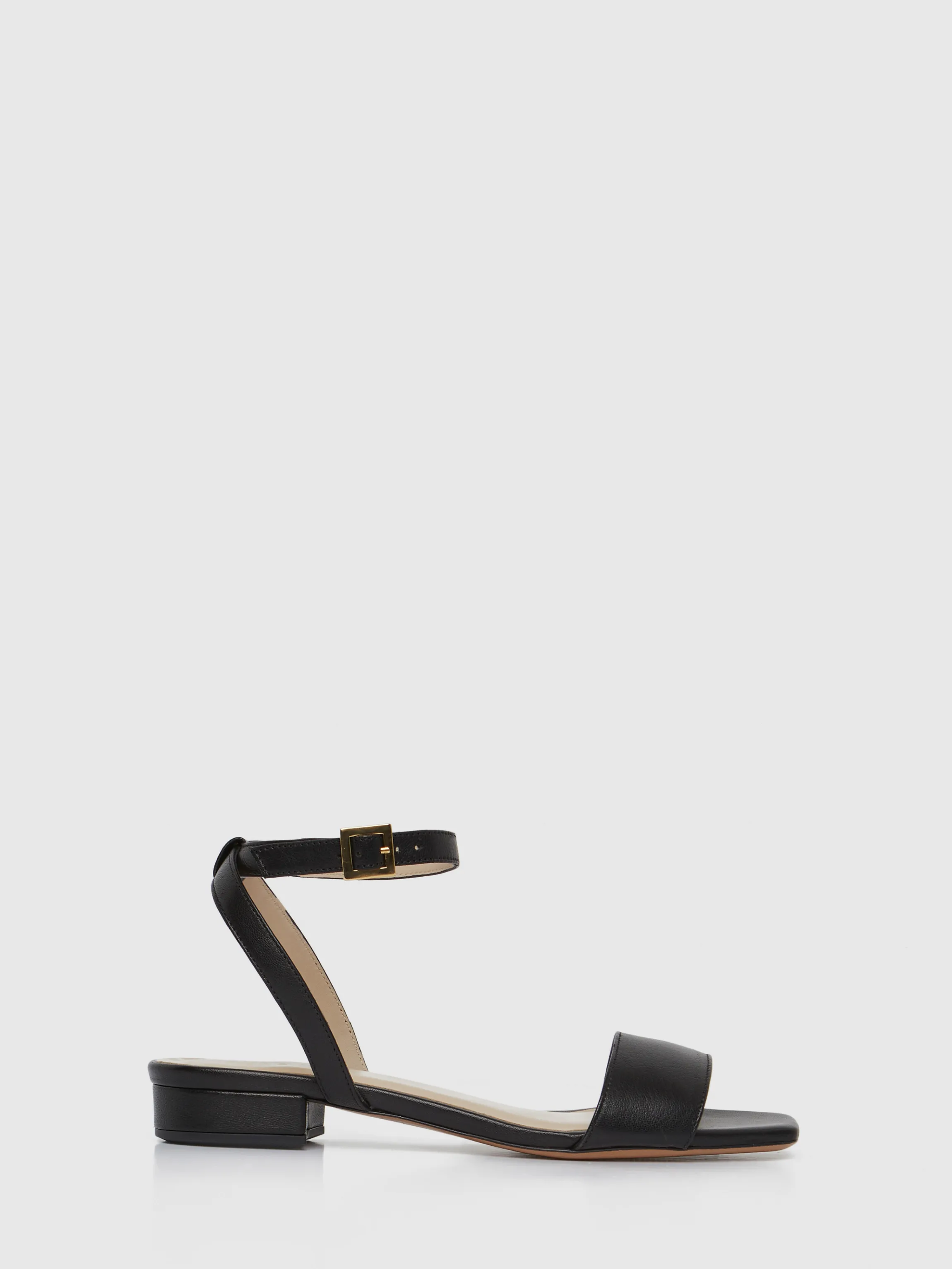 Best Sale Sandales Plates En Cuir Lisse Femme Accessoires