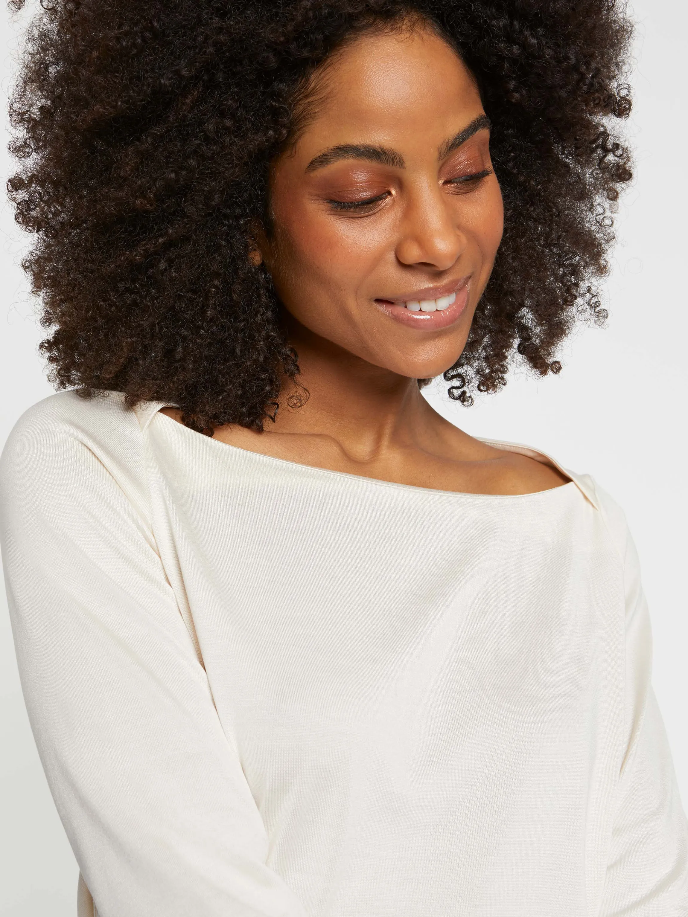 Online Top Col Danseuse En Soie Femme Pulls Et Cardigans