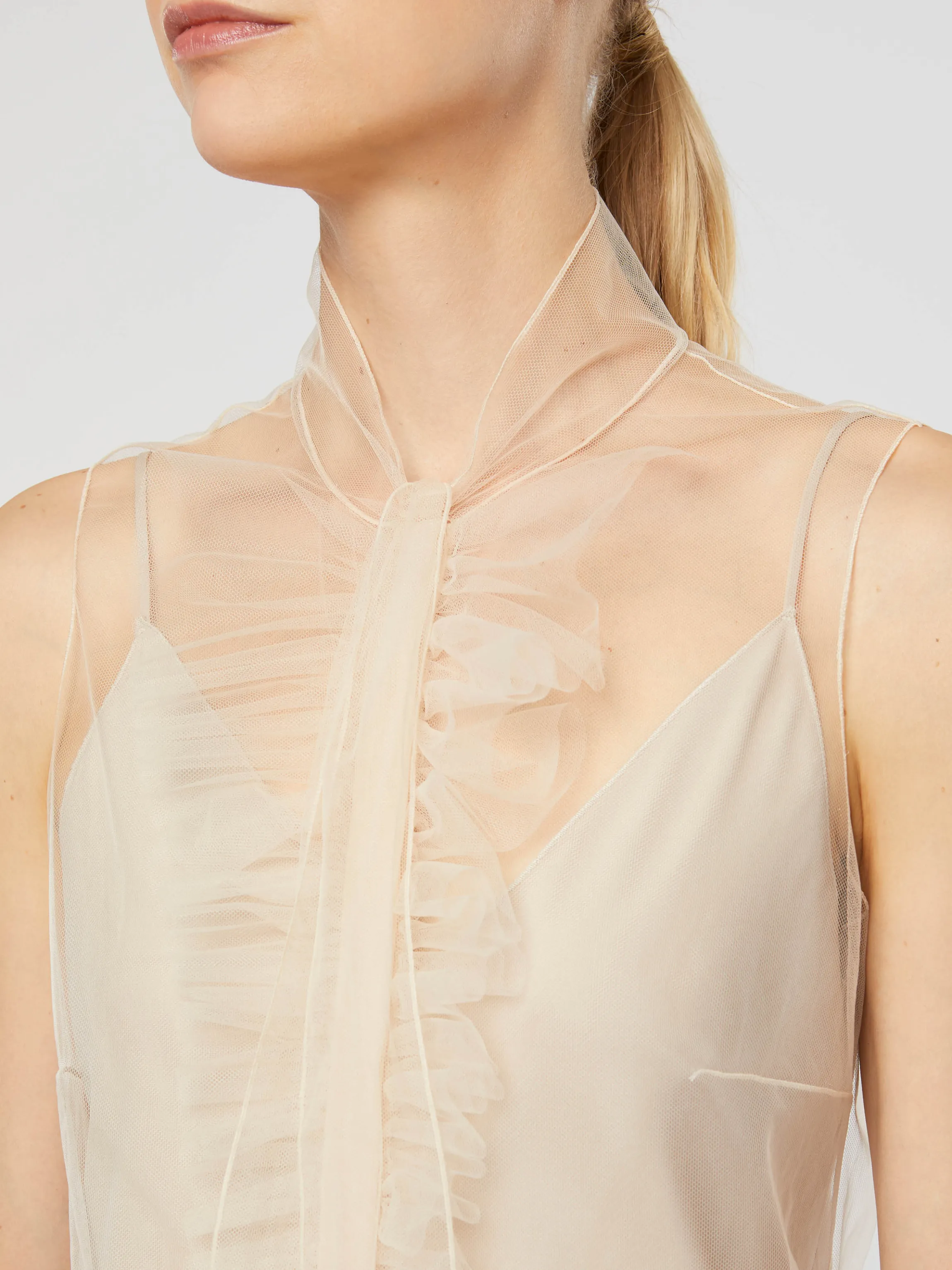 Cheap Top En Tulle Fin Femme Tops