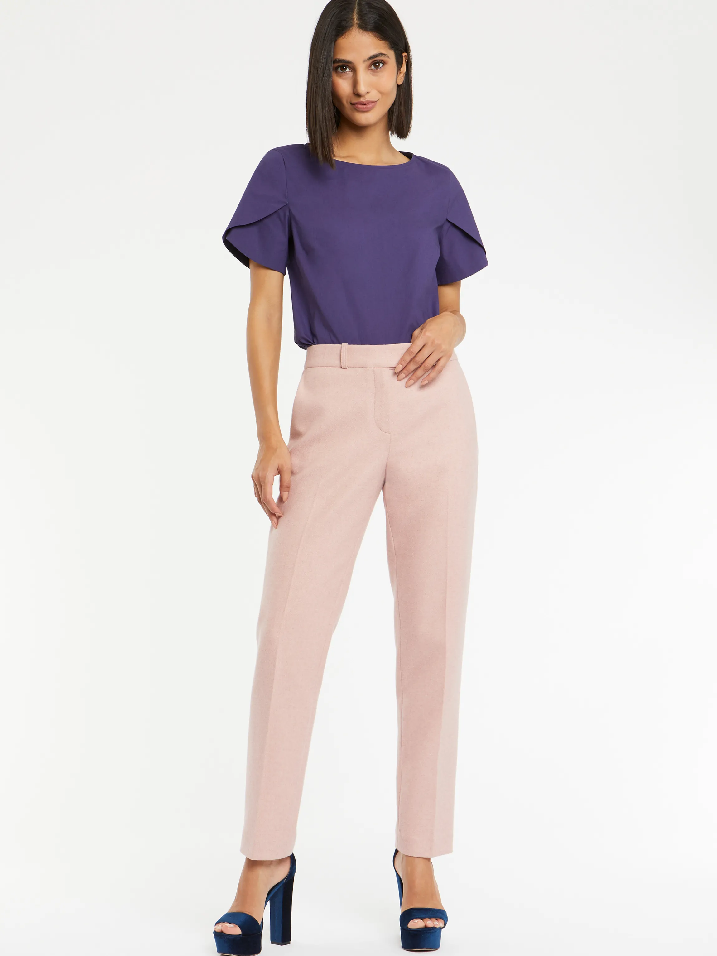 Best Sale Top Manches Courtes En Popeline De Coton Femme Tops