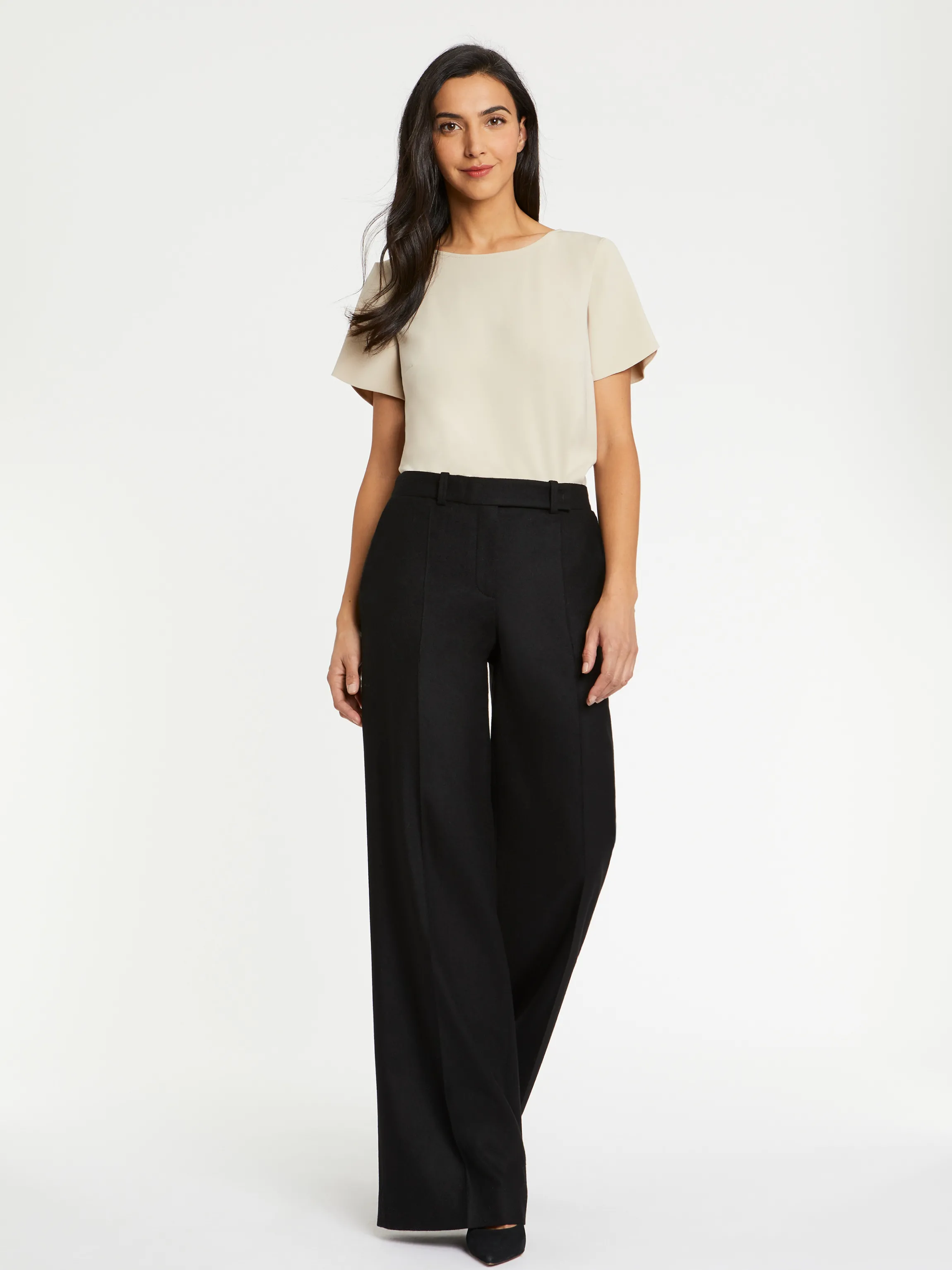 Store Top Manches Courtes En Tissu Crepe Femme Tops