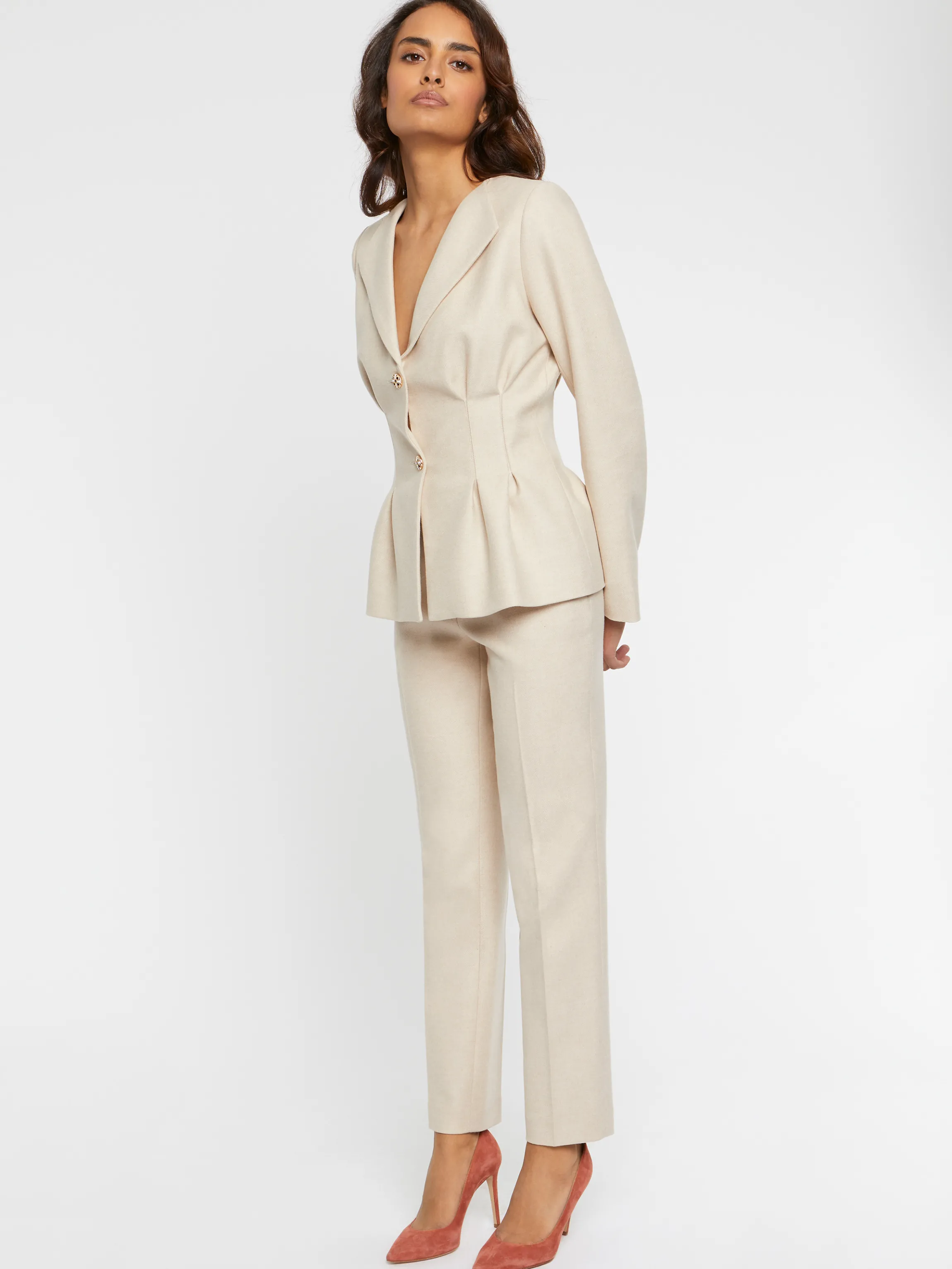 Best Sale Veste Cintree En Flanelle Femme Vestes