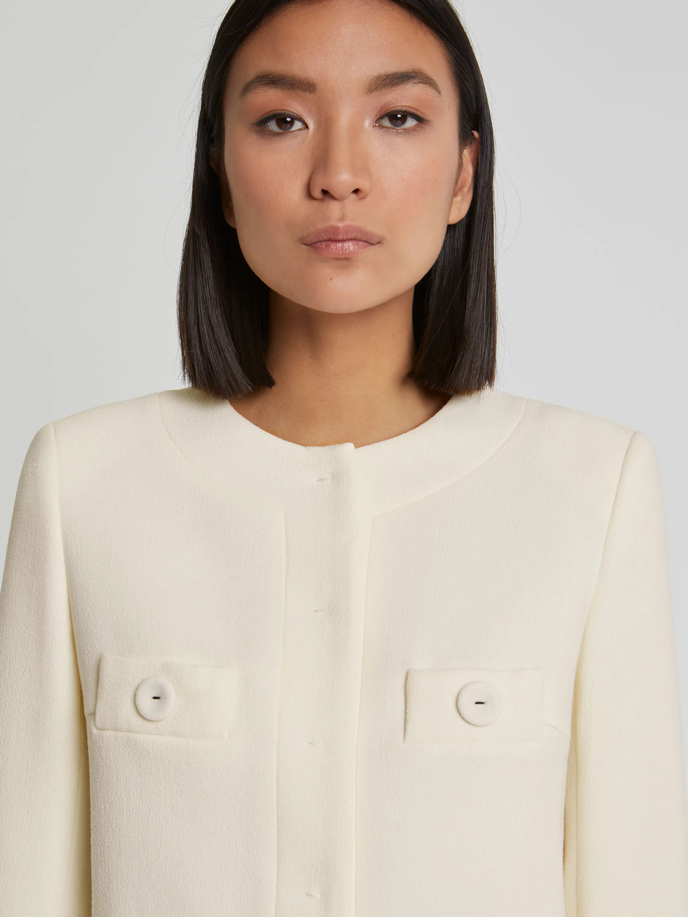 Best Veste Courte A Boutons En Laine Vierge Femme Vestes
