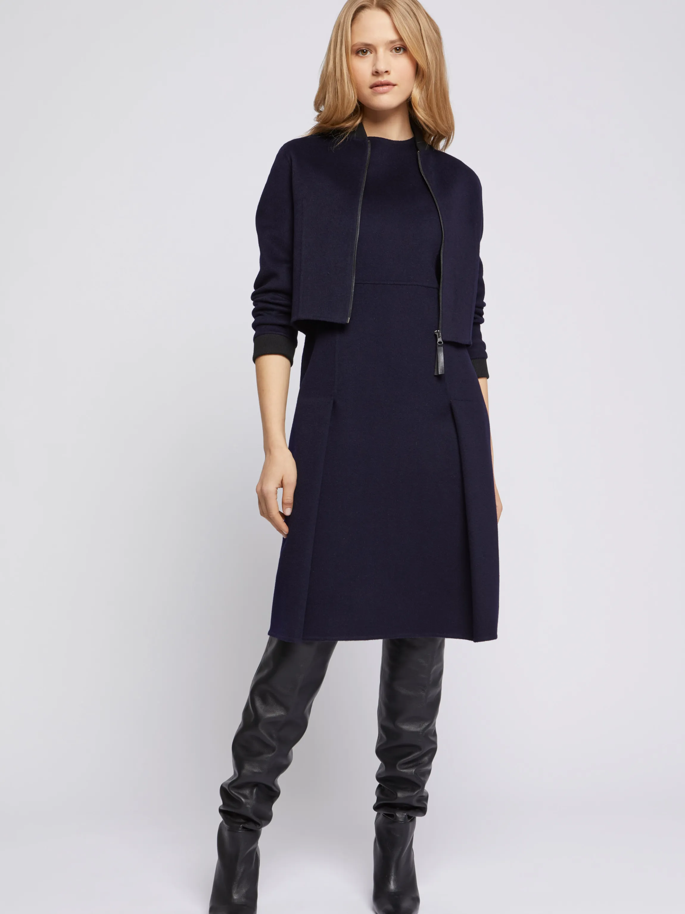 Cheap Veste Courte A Col Teddy Femme Vestes