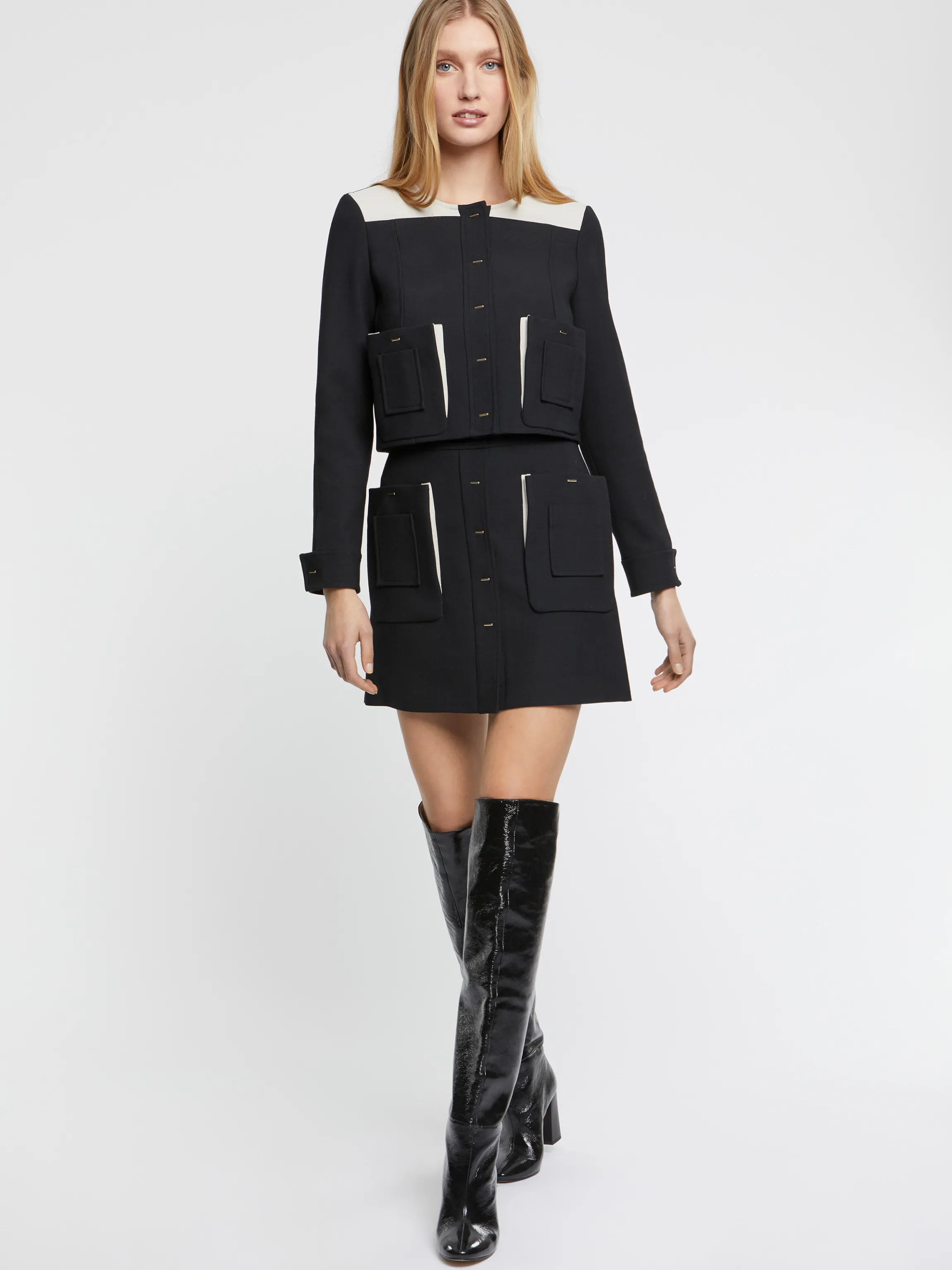 Discount Veste Courte A Poches Femme Vestes