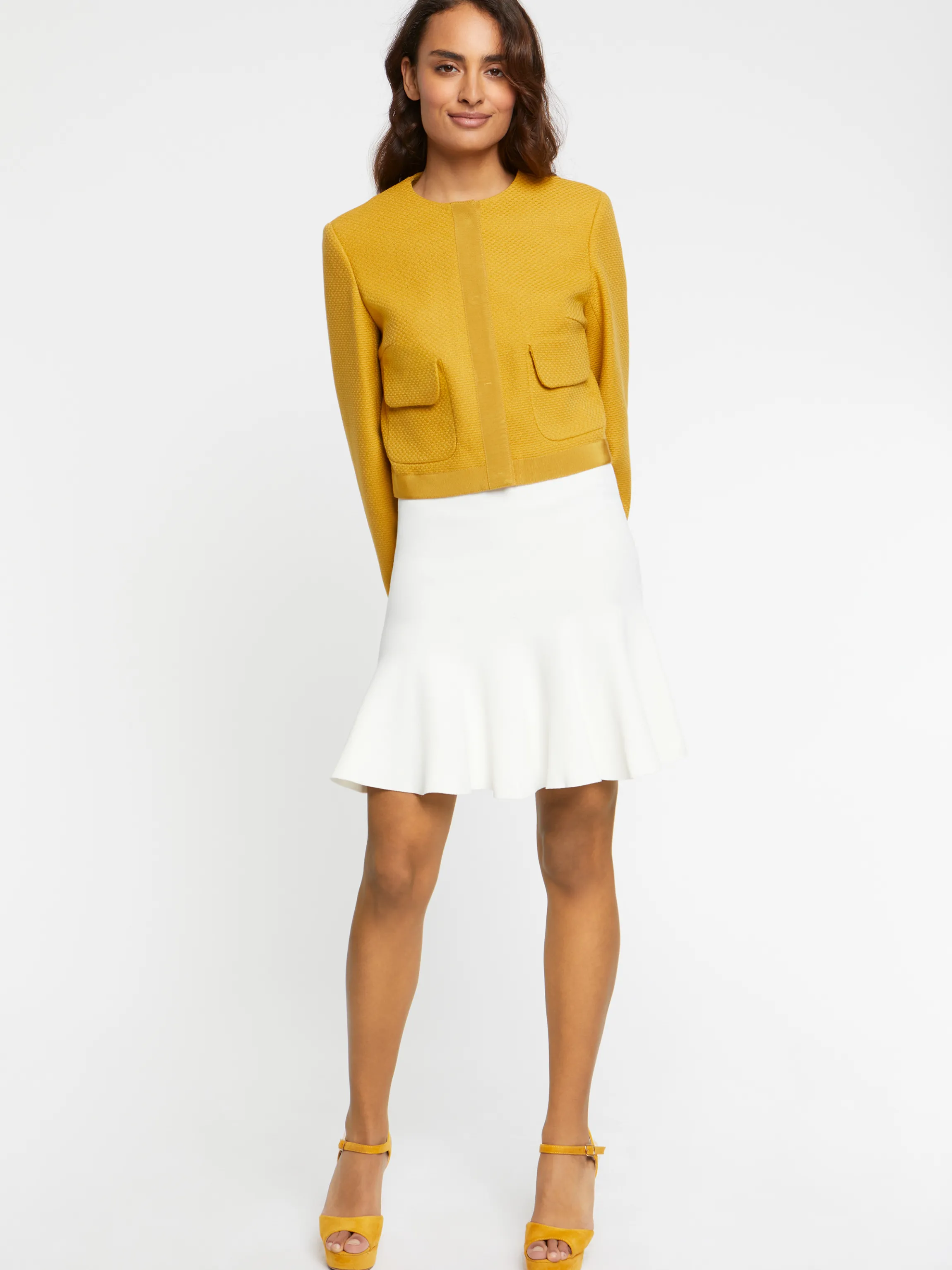 Outlet Veste Courte En Laine Femme Vestes
