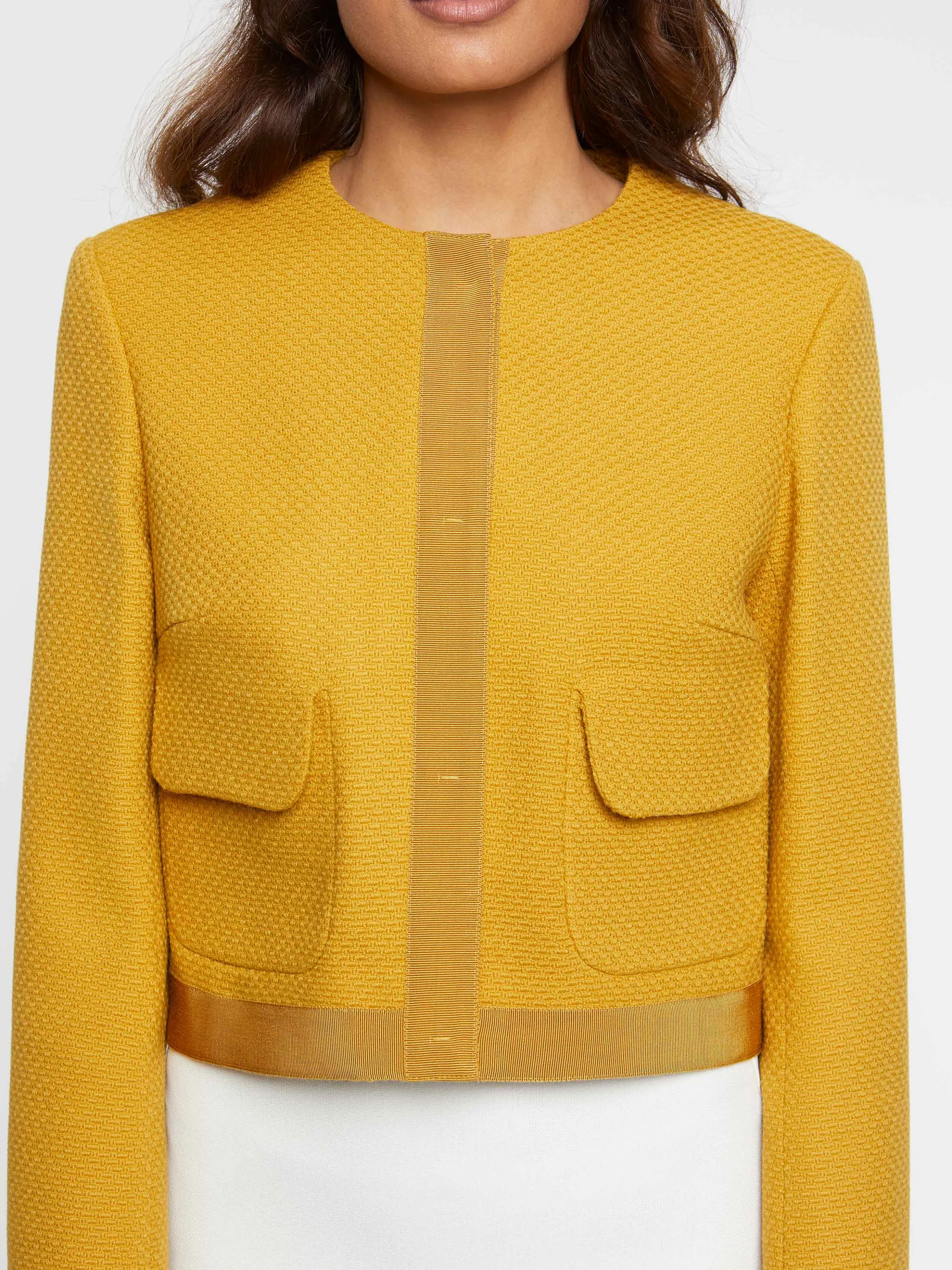 Outlet Veste Courte En Laine Femme Vestes