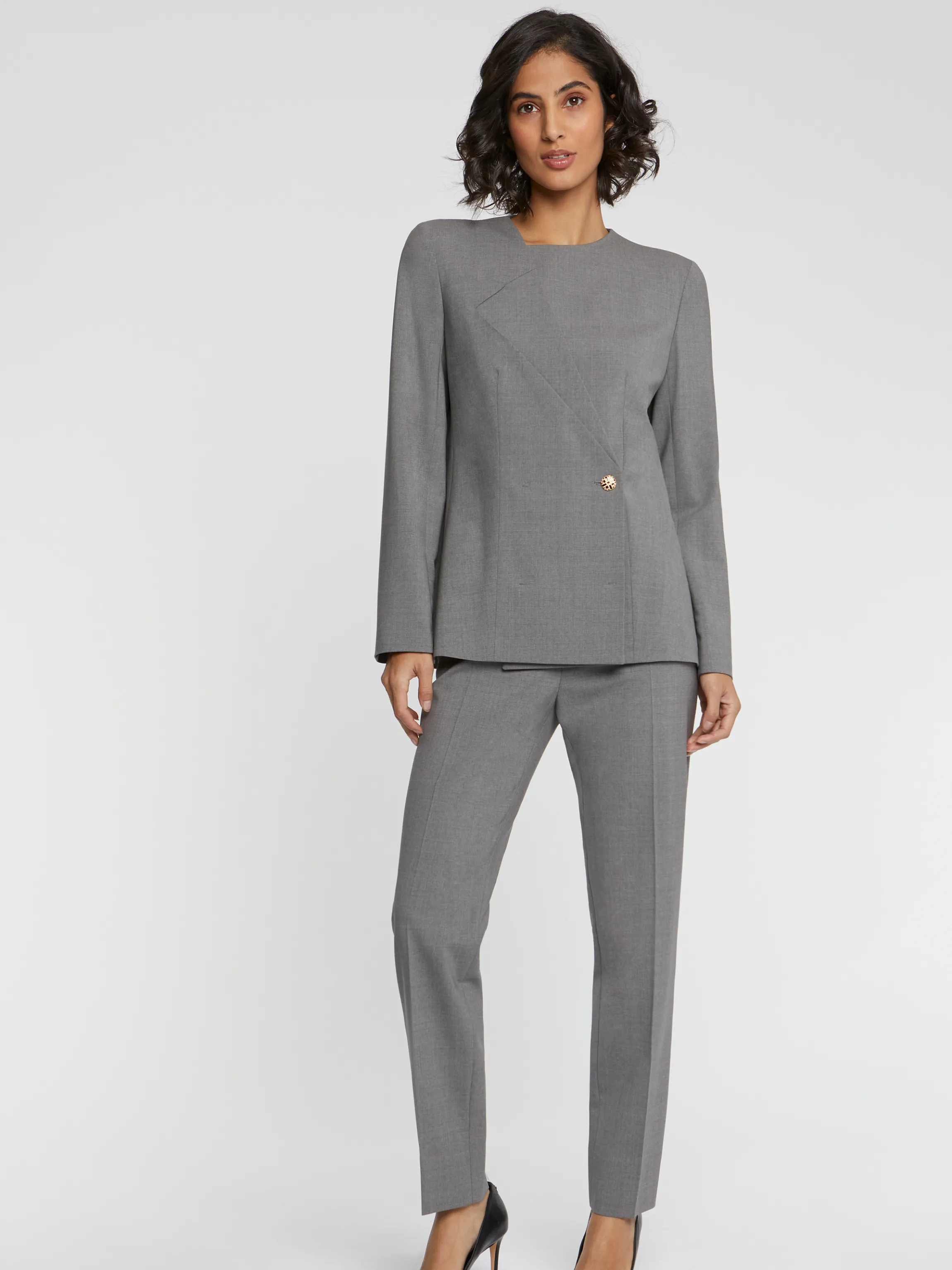 Store Veste De Tailleur En Laine Fine Femme Vestes