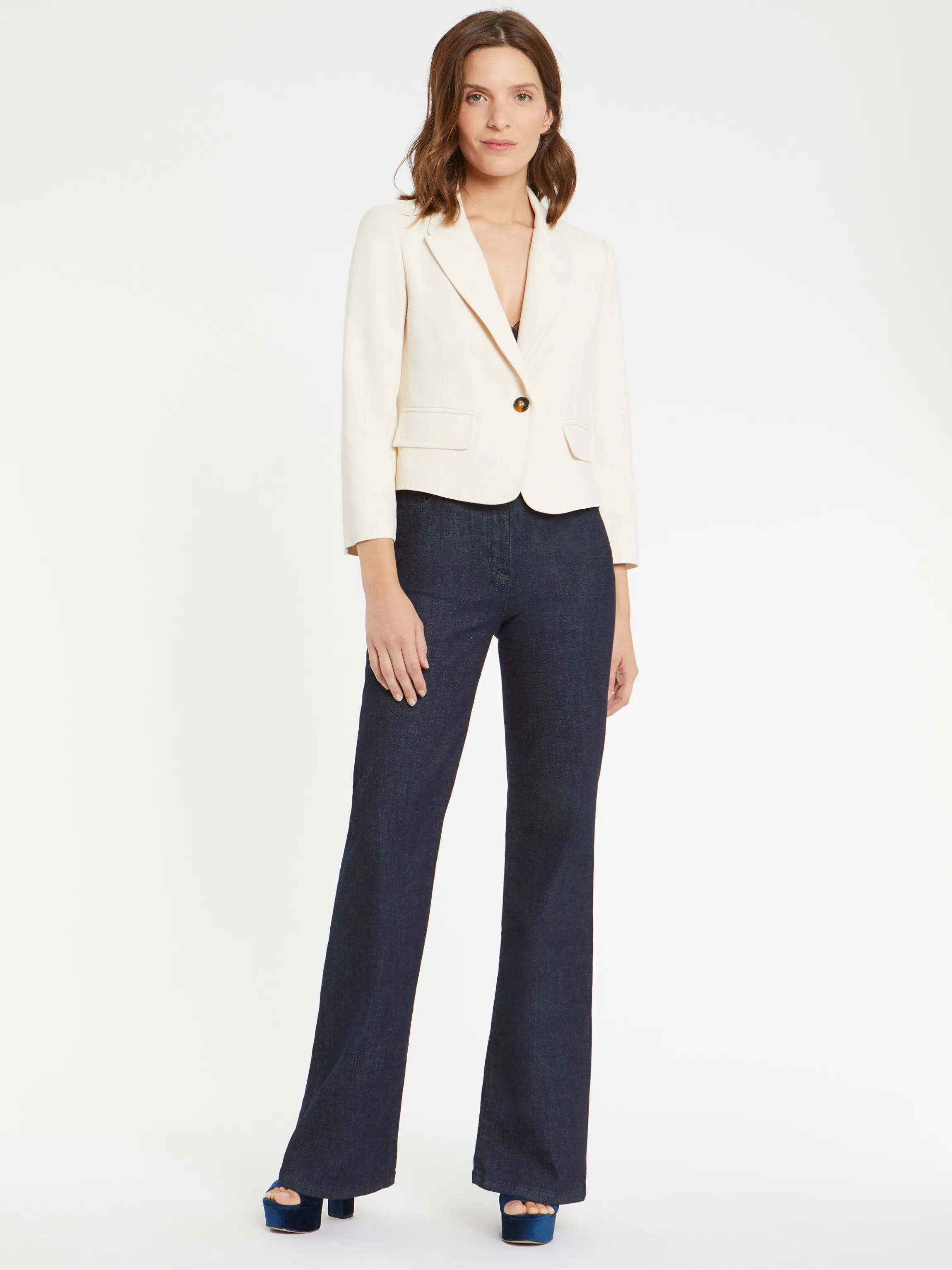 Clearance Veste De Tailleur En Viscose Femme Vestes
