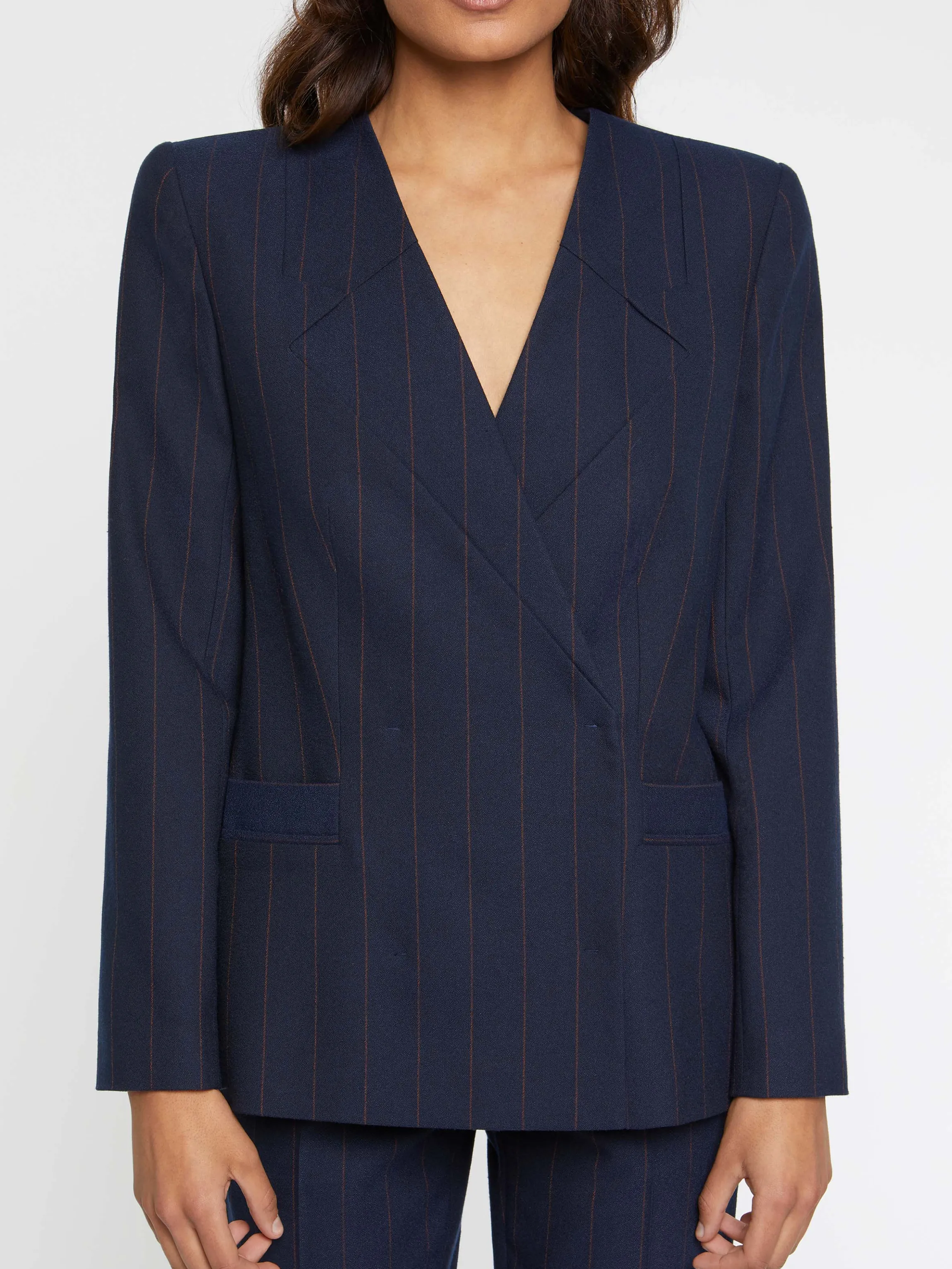 Cheap Veste De Tailleur Rayee Femme Vestes